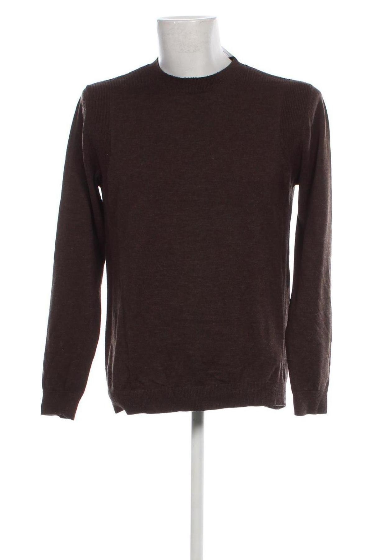 Мъжки пуловер Selected Homme, Размер L, Цвят Кафяв, Цена 27,20 лв.