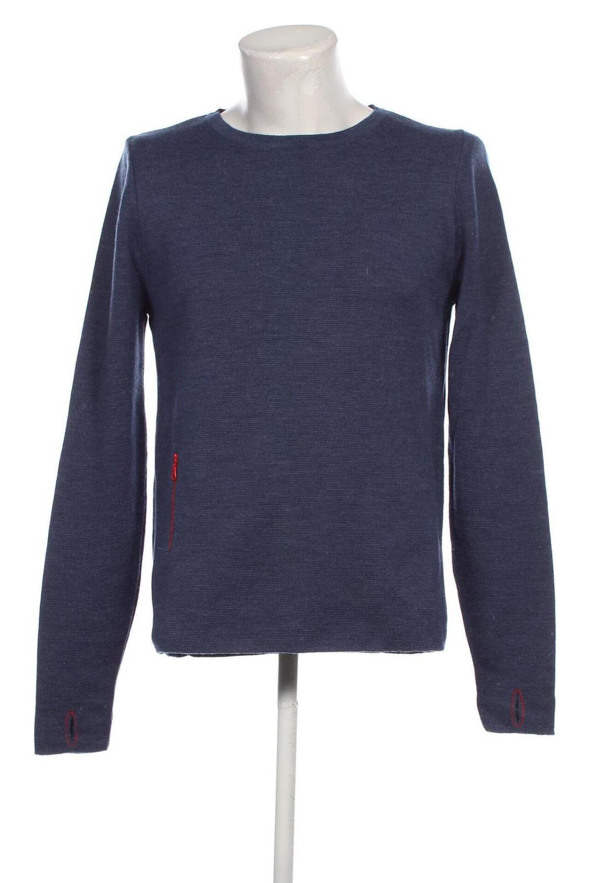 Мъжки пуловер Sibin Linnebjerg, Размер M, Цвят Син, Цена 49,60 лв.