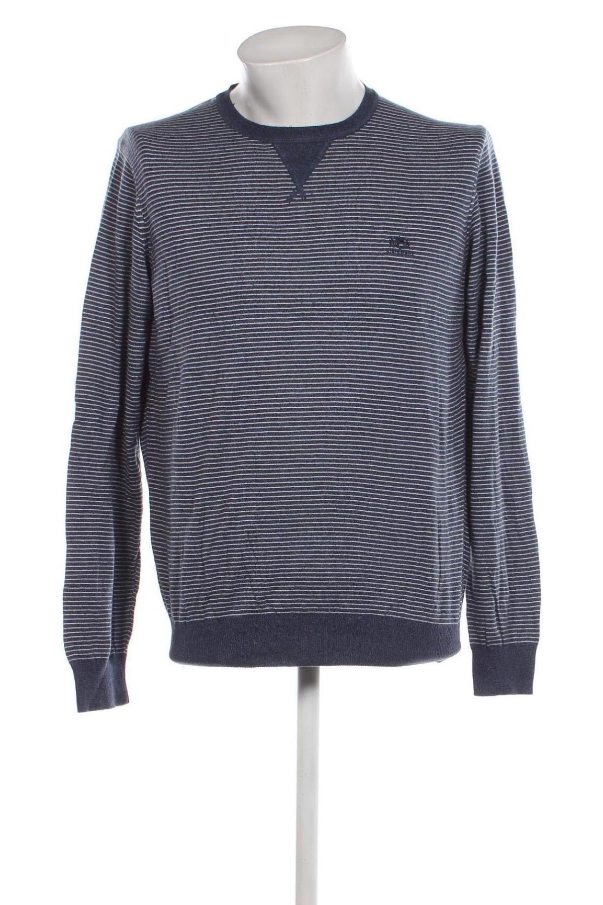 Мъжки пуловер State Of Art, Размер L, Цвят Син, Цена 37,20 лв.