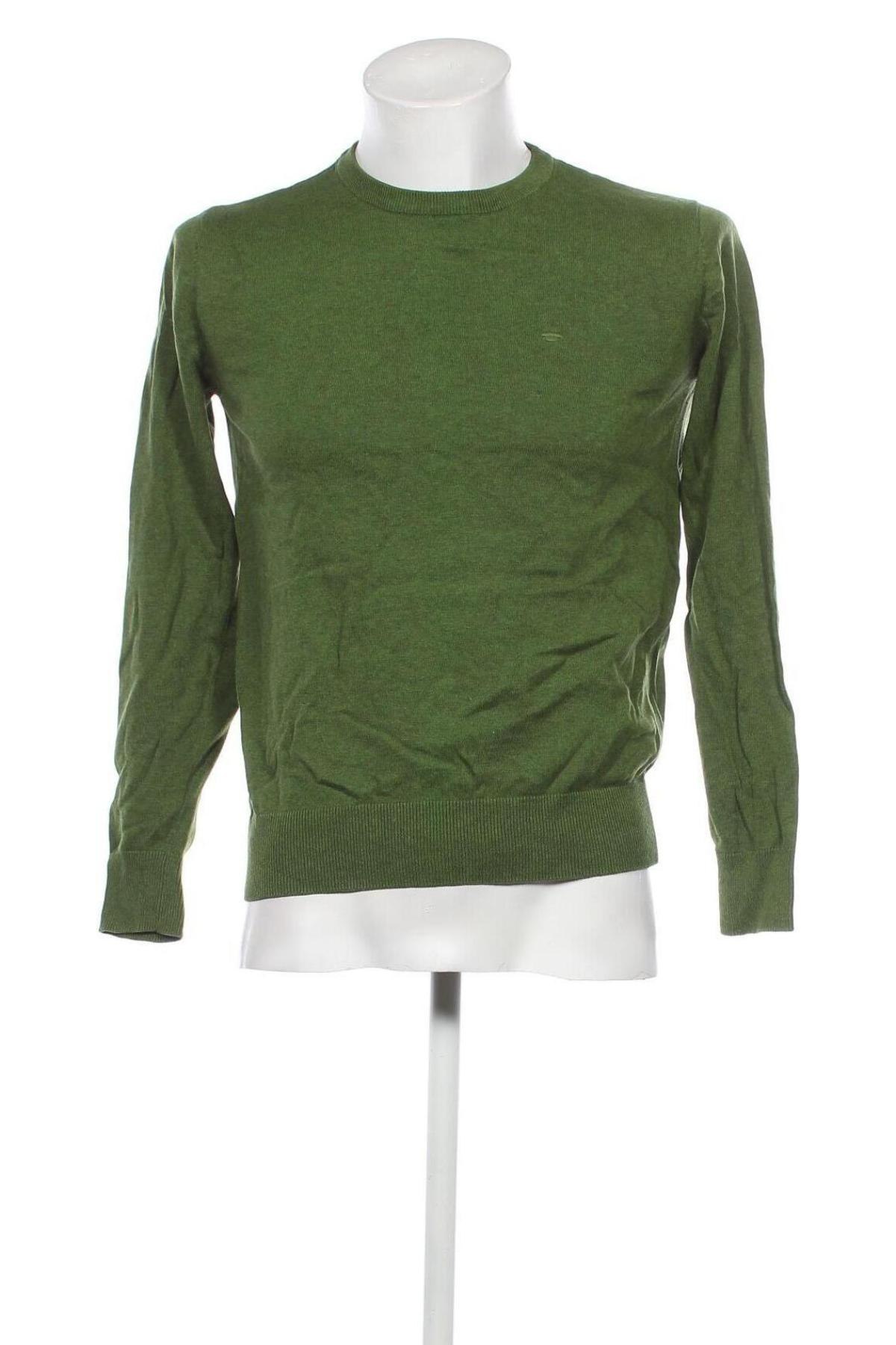 Мъжки пуловер Tom Tailor, Размер M, Цвят Зелен, Цена 16,32 лв.