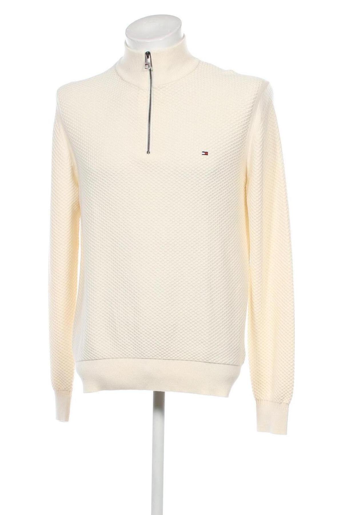 Herrenpullover Tommy Hilfiger, Größe M, Farbe Ecru, Preis € 52,58