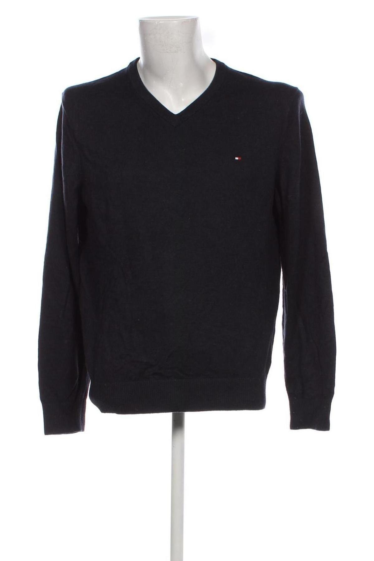 Мъжки пуловер Tommy Hilfiger, Размер L, Цвят Син, Цена 72,00 лв.