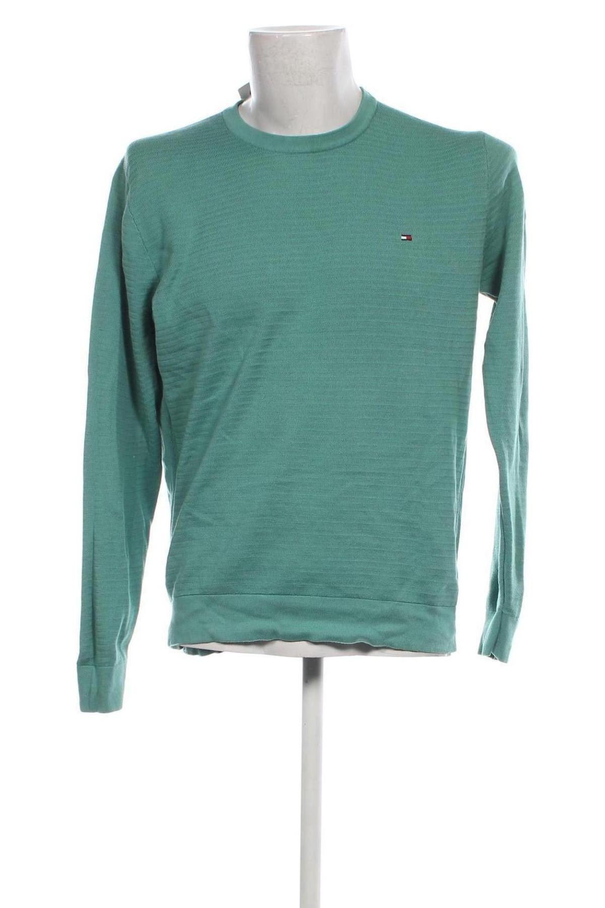 Мъжки пуловер Tommy Hilfiger, Размер L, Цвят Зелен, Цена 76,80 лв.