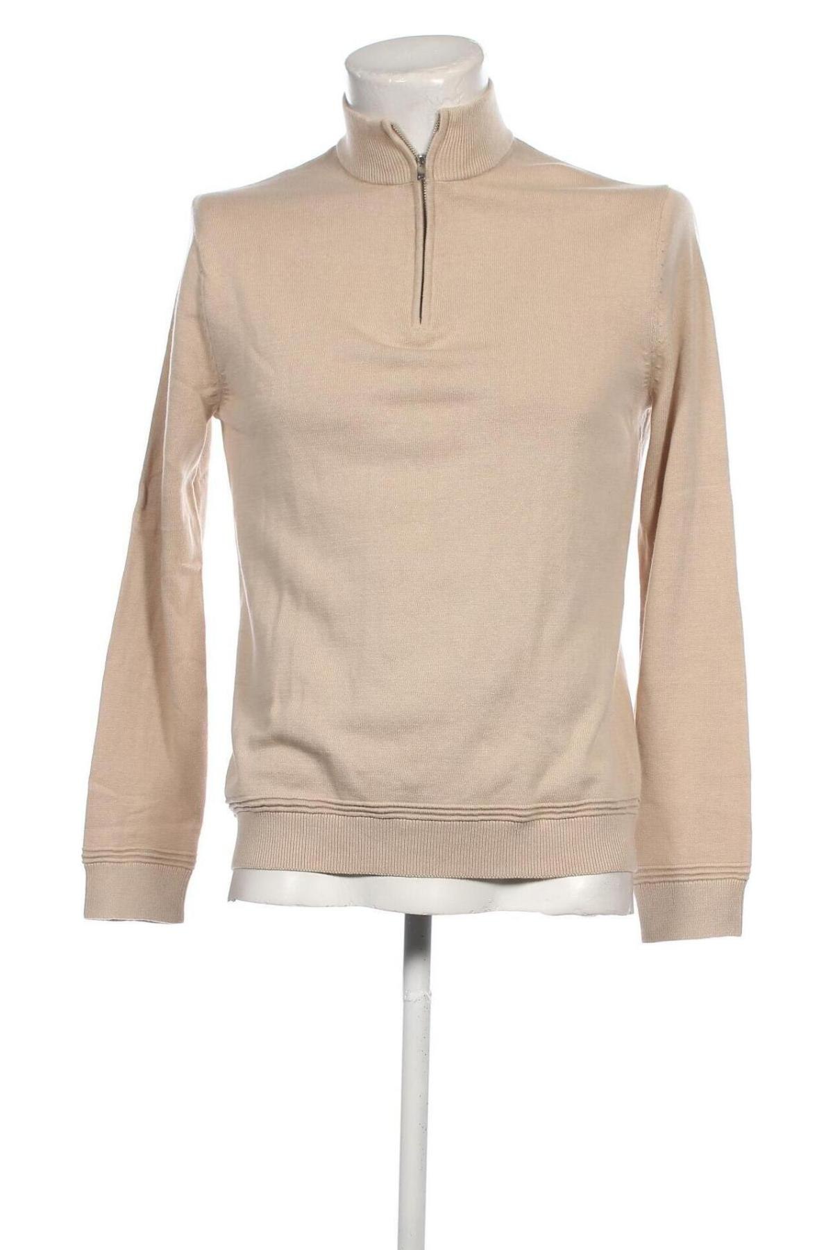 Herrenpullover Topman, Größe M, Farbe Beige, Preis 20,24 €