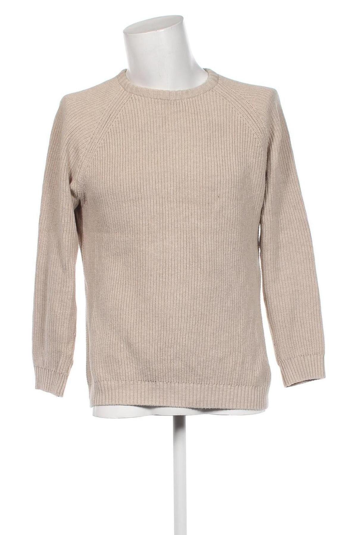 Мъжки пуловер Zara, Размер M, Цвят Екрю, Цена 16,96 лв.
