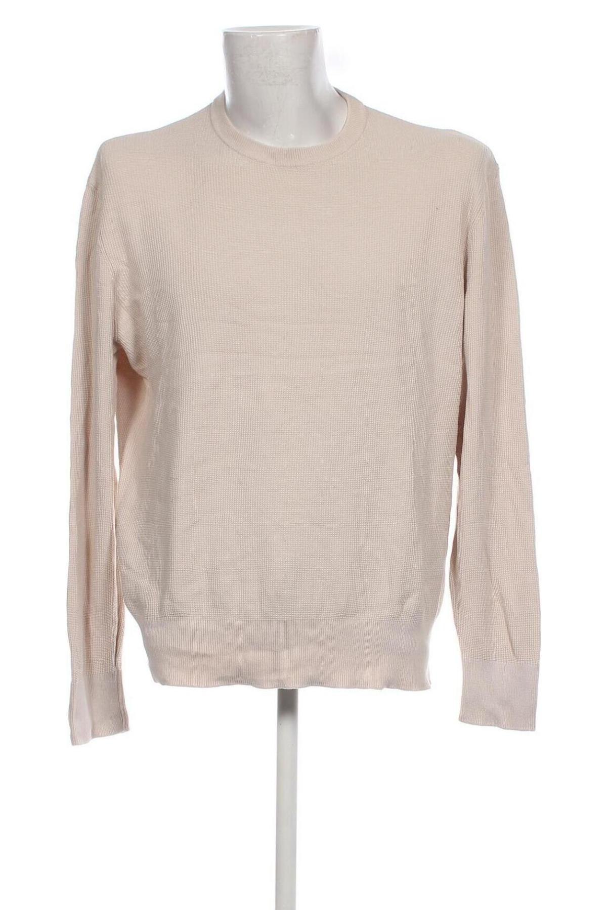 Herrenpullover Zara, Größe L, Farbe Ecru, Preis 11,14 €