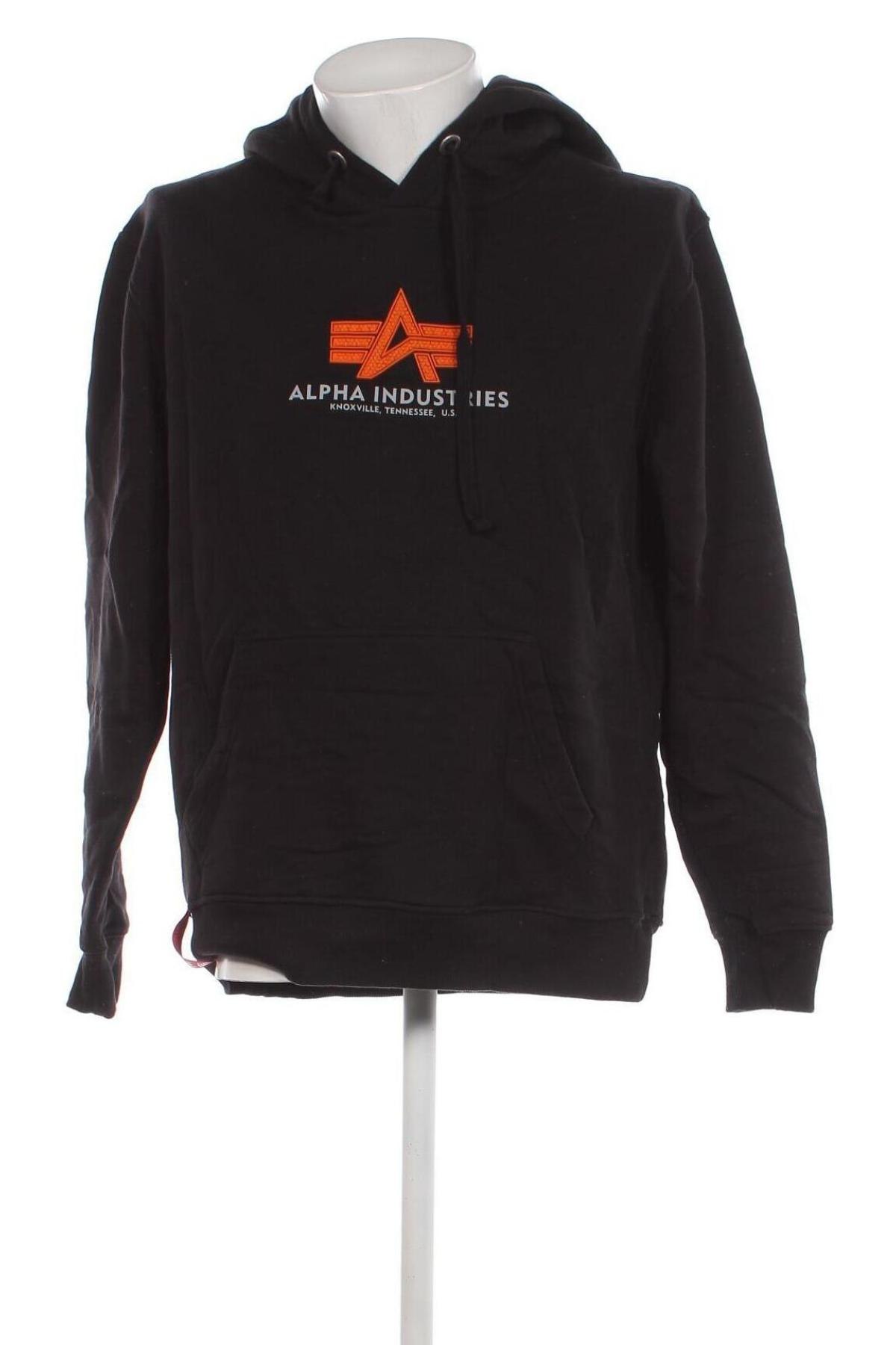 Herren Sweatshirt Alpha Industries, Größe L, Farbe Schwarz, Preis € 26,79