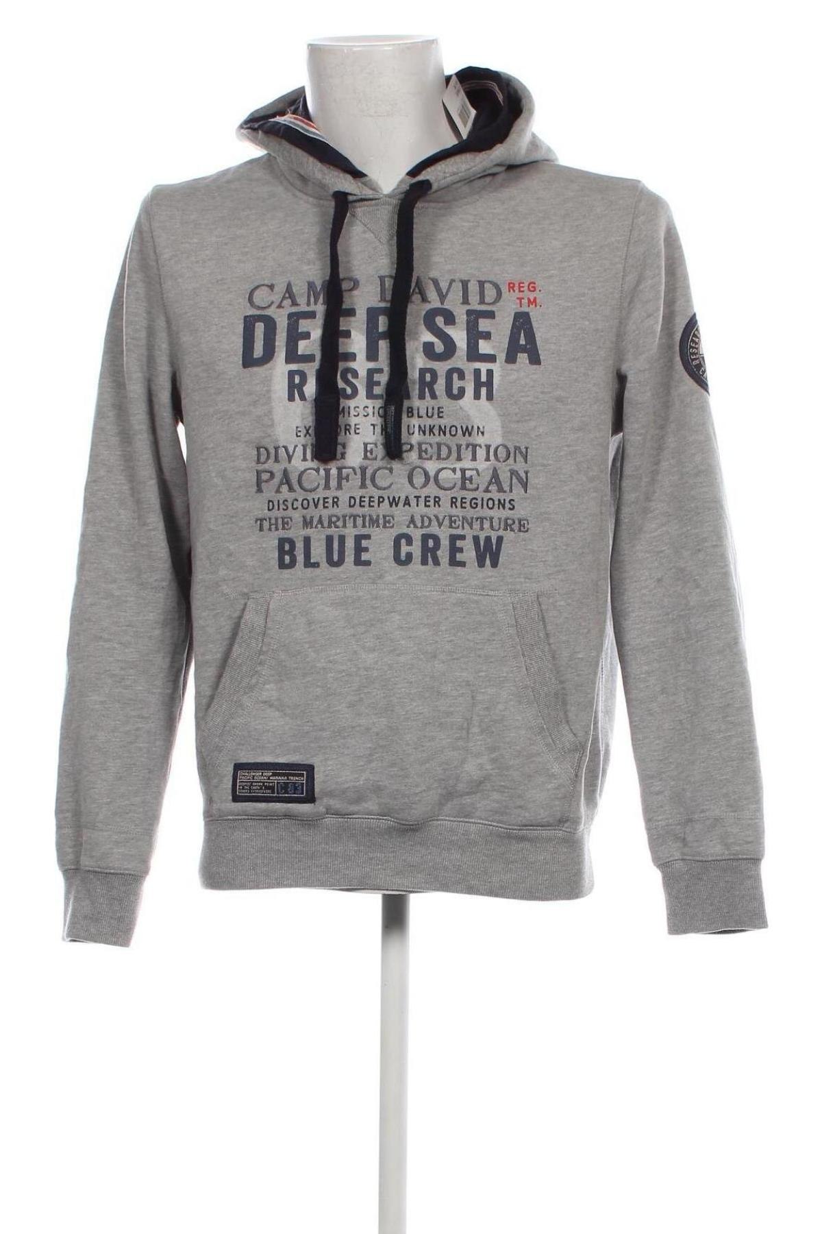 Herren Sweatshirt Camp David, Größe S, Farbe Grau, Preis € 26,79