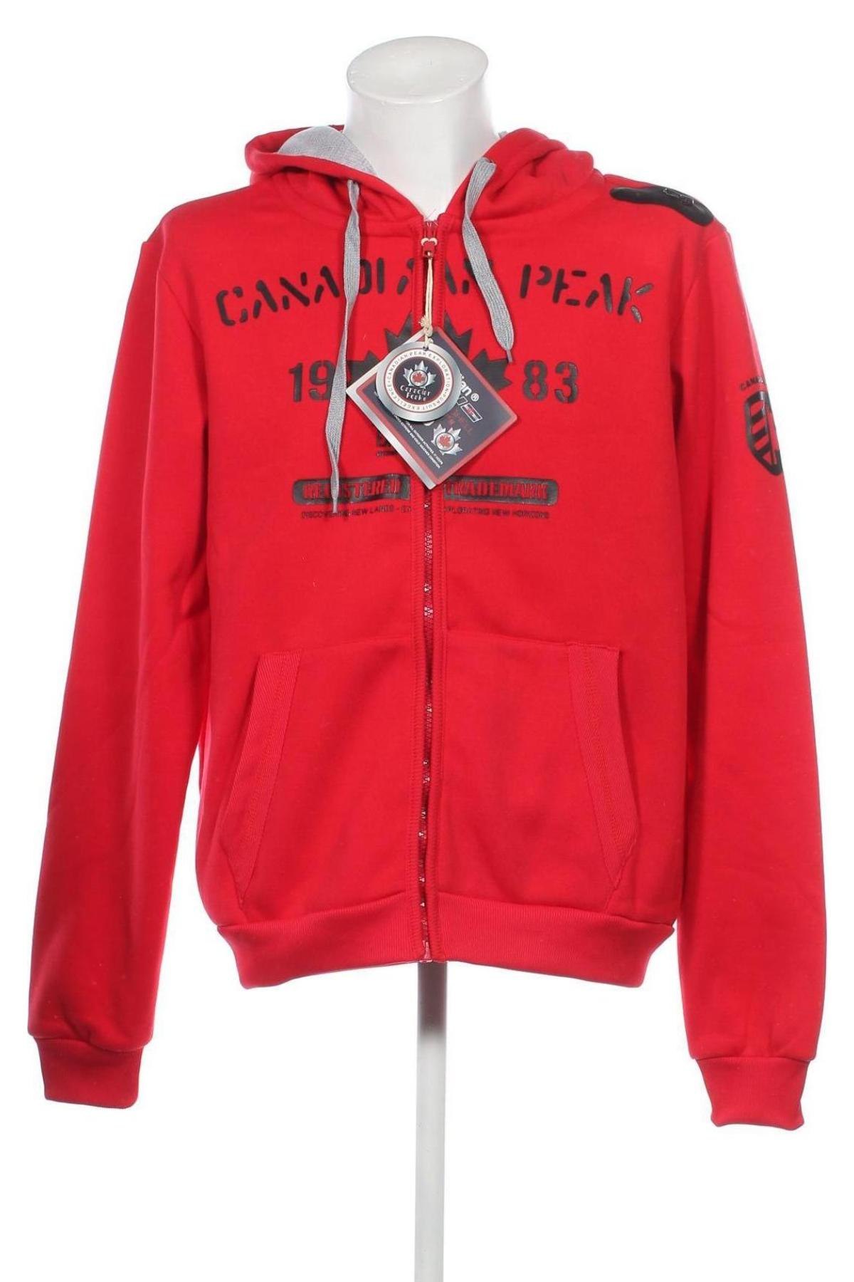 Ανδρικό φούτερ Canadian Peak, Μέγεθος XXL, Χρώμα Κόκκινο, Τιμή 28,76 €
