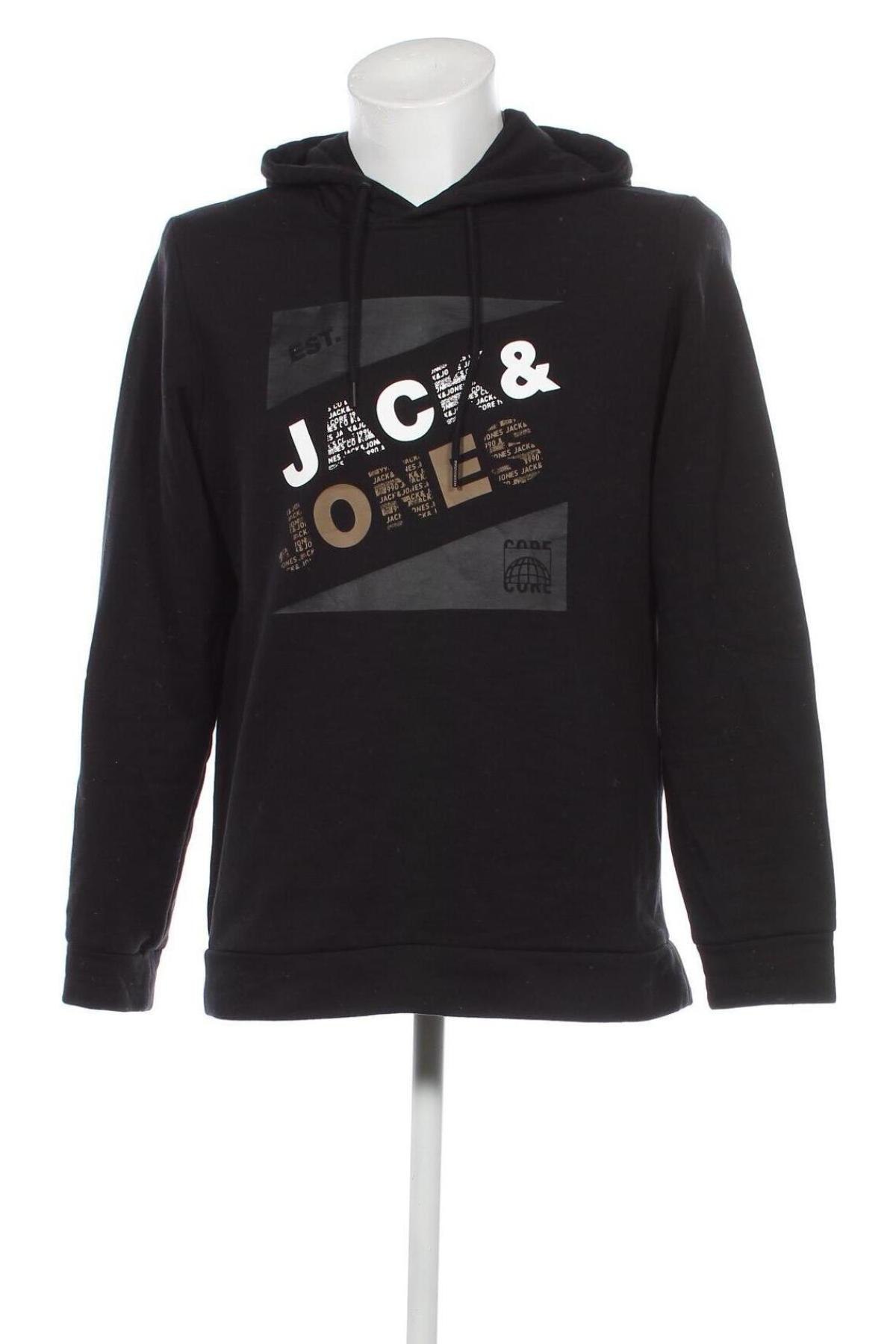 Férfi sweatshirt Core By Jack & Jones, Méret L, Szín Fekete, Ár 4 110 Ft