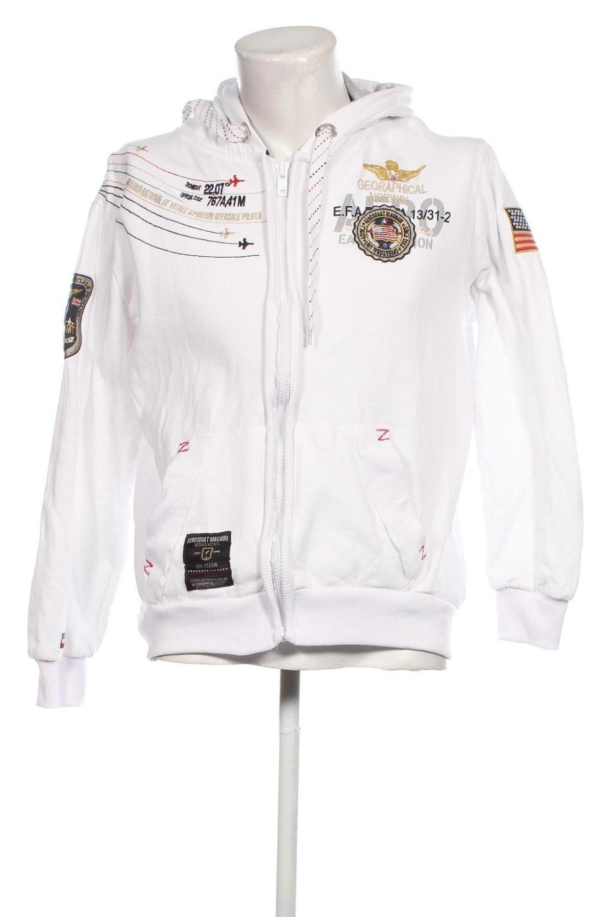 Pánská mikina  Geographical Norway, Velikost XL, Barva Bílá, Cena  873,00 Kč