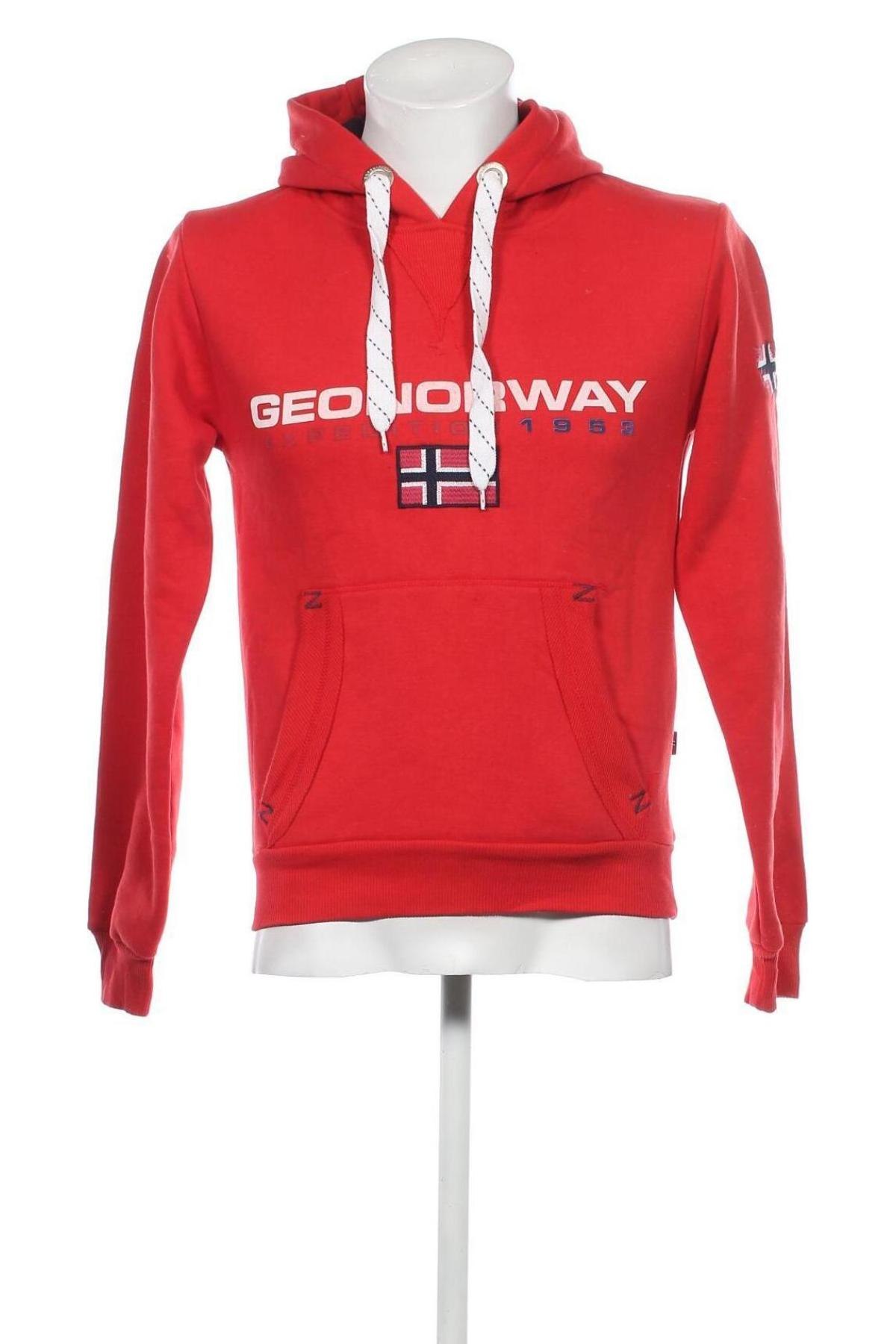 Ανδρικό φούτερ Geographical Norway, Μέγεθος S, Χρώμα Κόκκινο, Τιμή 33,20 €