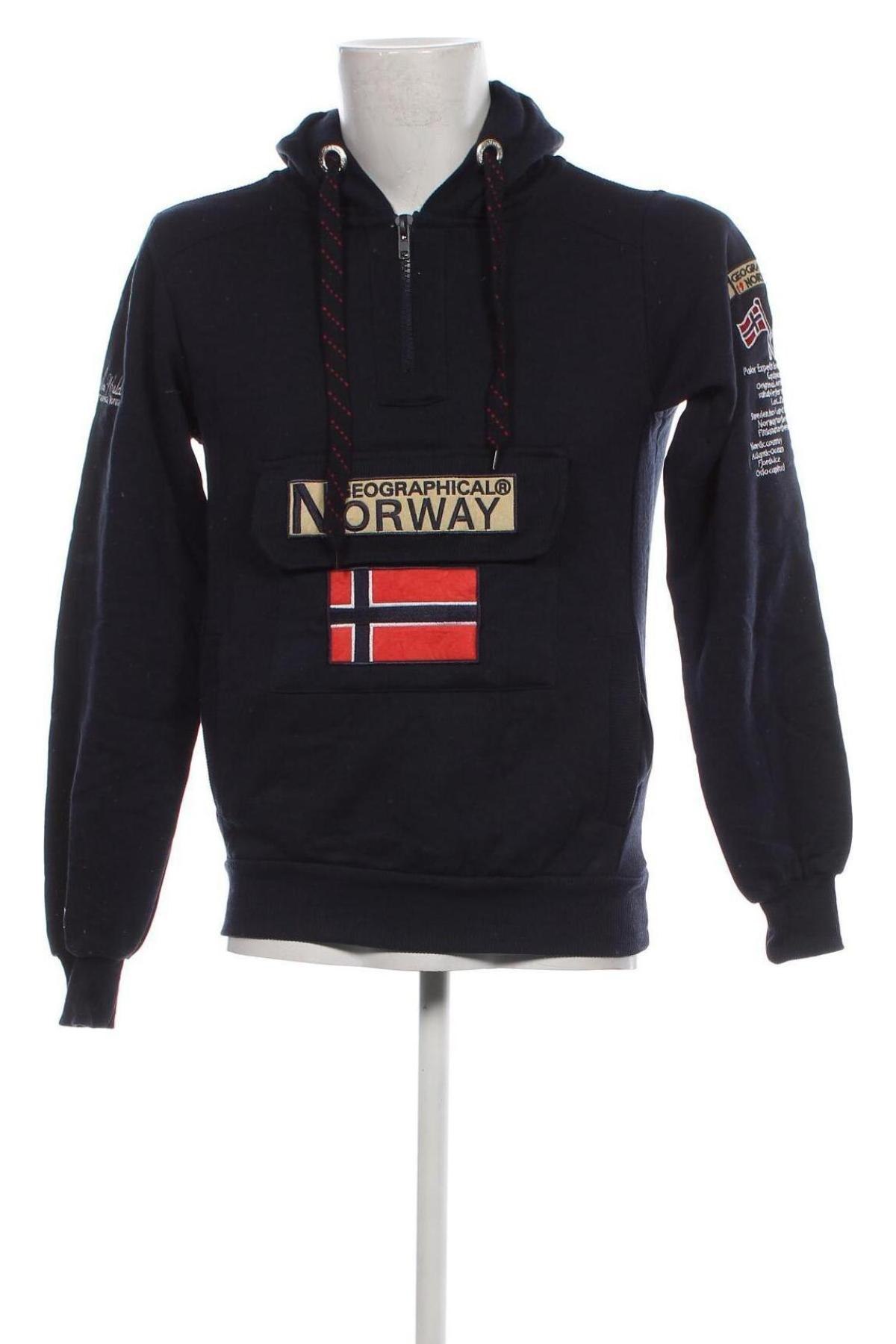 Hanorac de bărbați Geographical Norway, Mărime M, Culoare Albastru, Preț 222,04 Lei