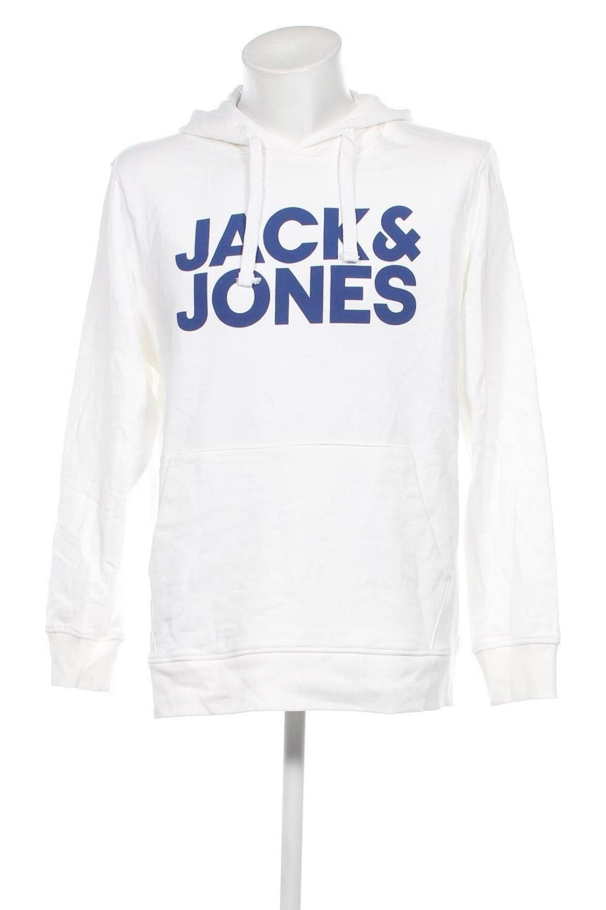 Ανδρικό φούτερ Jack & Jones, Μέγεθος XL, Χρώμα Λευκό, Τιμή 30,43 €
