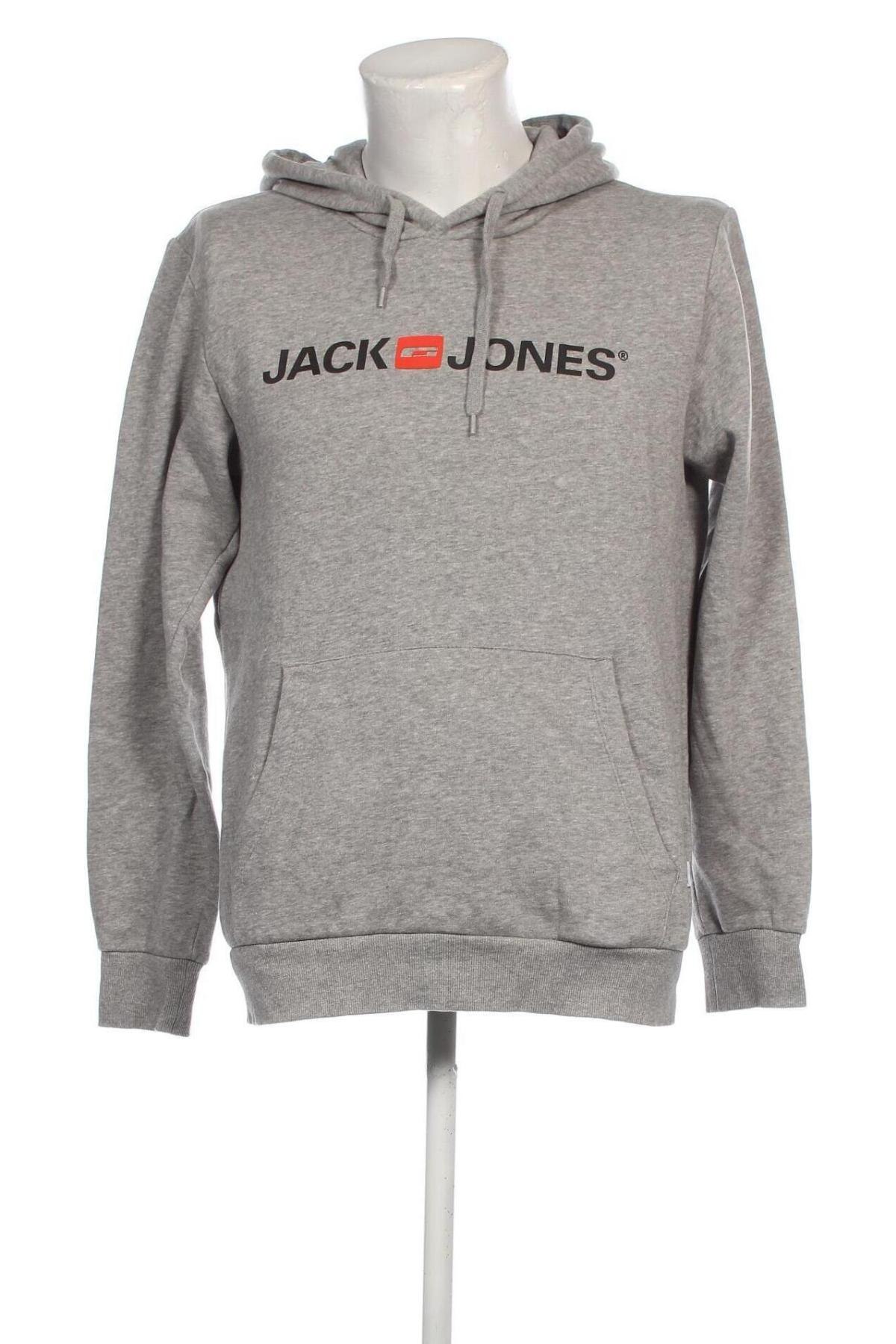 Мъжки суичър Jack & Jones, Размер L, Цвят Сив, Цена 34,00 лв.