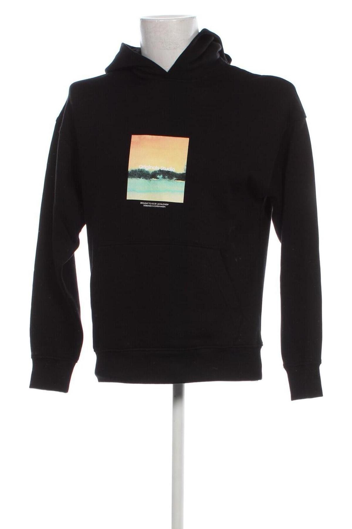 Férfi sweatshirt Originals By Jack & Jones, Méret XS, Szín Fekete, Ár 2 884 Ft