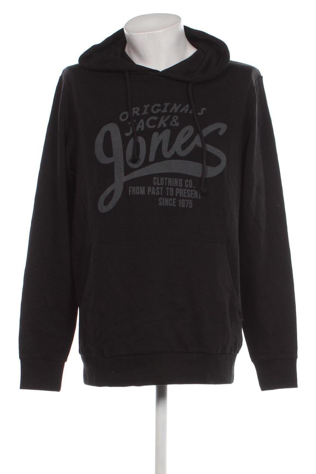 Ανδρικό φούτερ Originals By Jack & Jones, Μέγεθος XL, Χρώμα Μαύρο, Τιμή 17,26 €