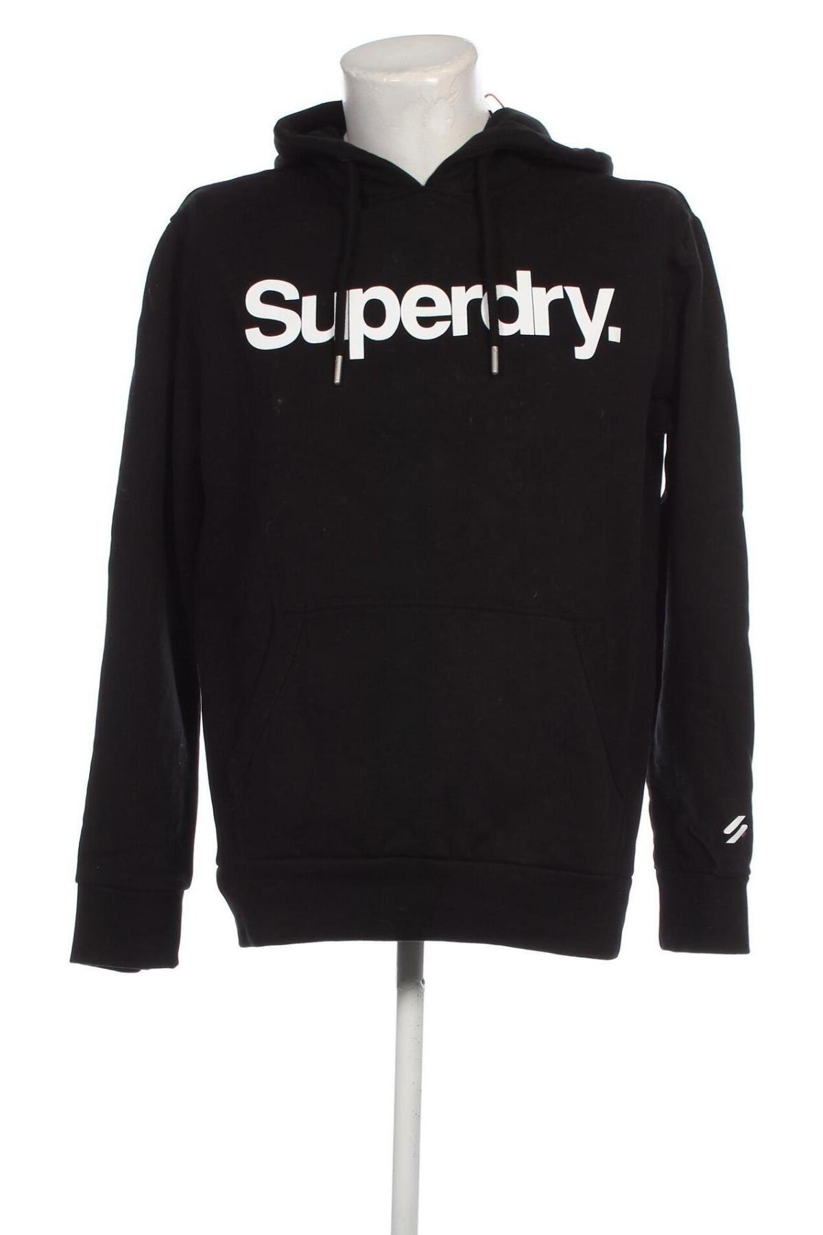 Мъжки суичър Superdry, Размер L, Цвят Черен, Цена 79,50 лв.