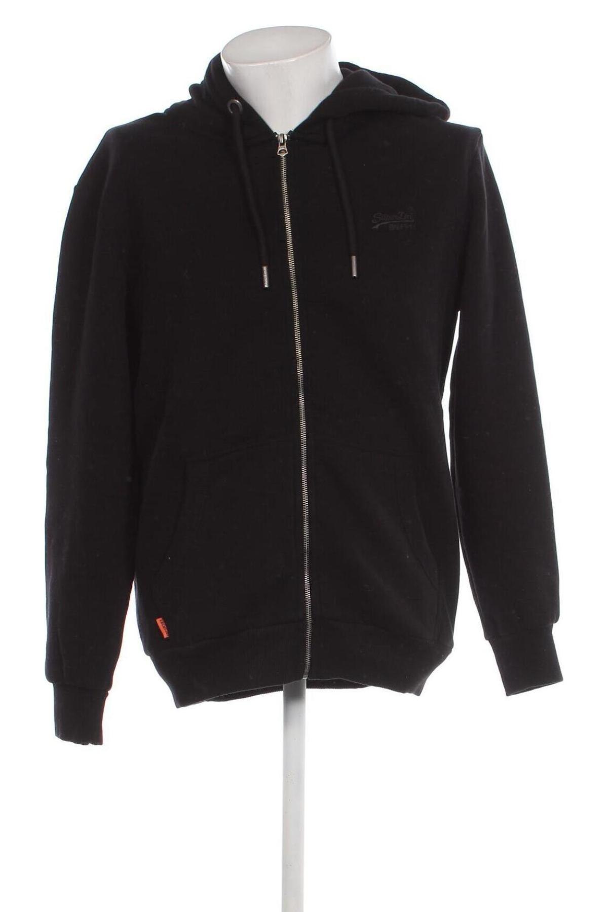 Herren Sweatshirt Superdry, Größe L, Farbe Schwarz, Preis 49,18 €