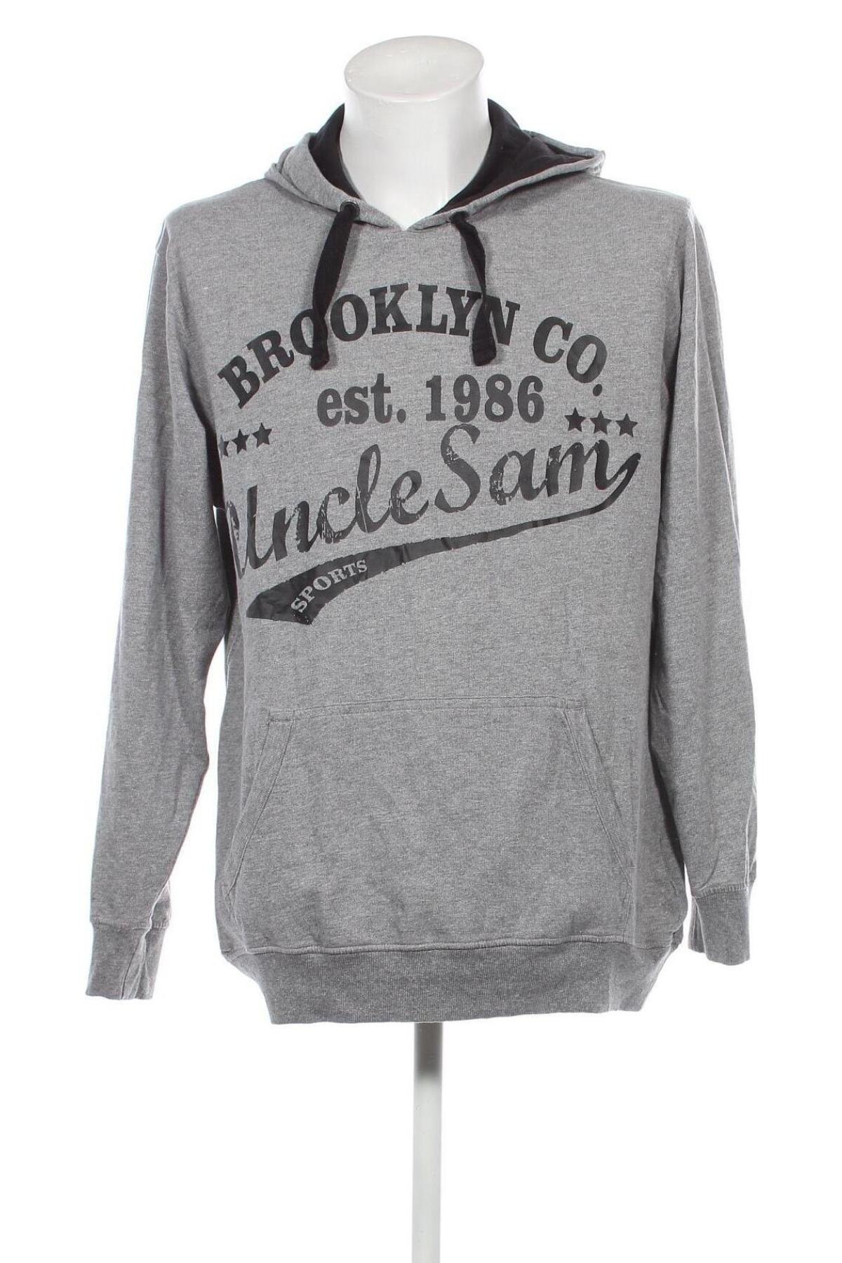 Herren Sweatshirt Uncle Sam, Größe XL, Farbe Grau, Preis 11,10 €