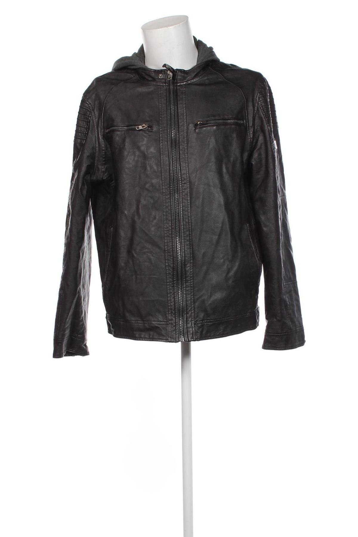 Pánská kožená bunda  Angelo Litrico, Velikost L, Barva Černá, Cena  625,00 Kč