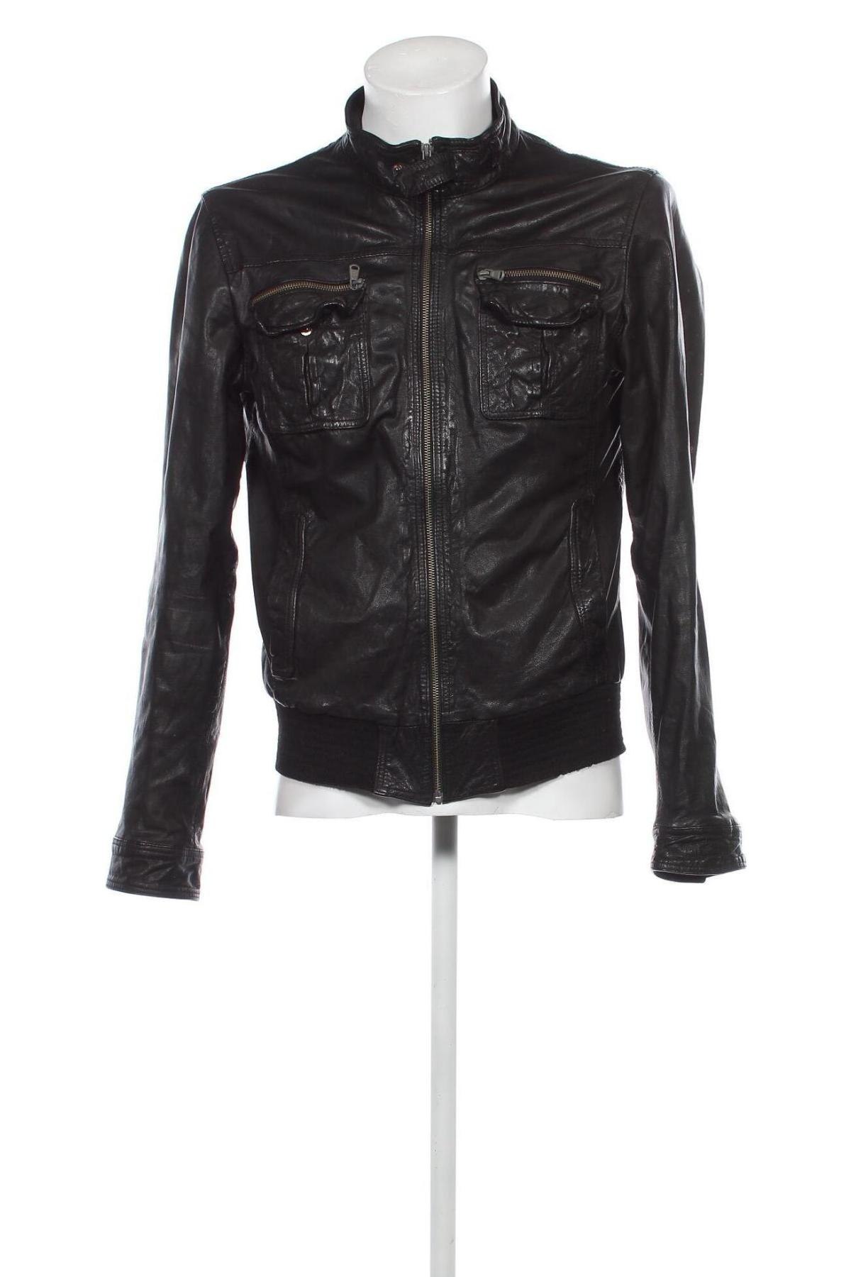 Pánska kožená bunda  Autark, Veľkosť L, Farba Čierna, Cena  60,67 €
