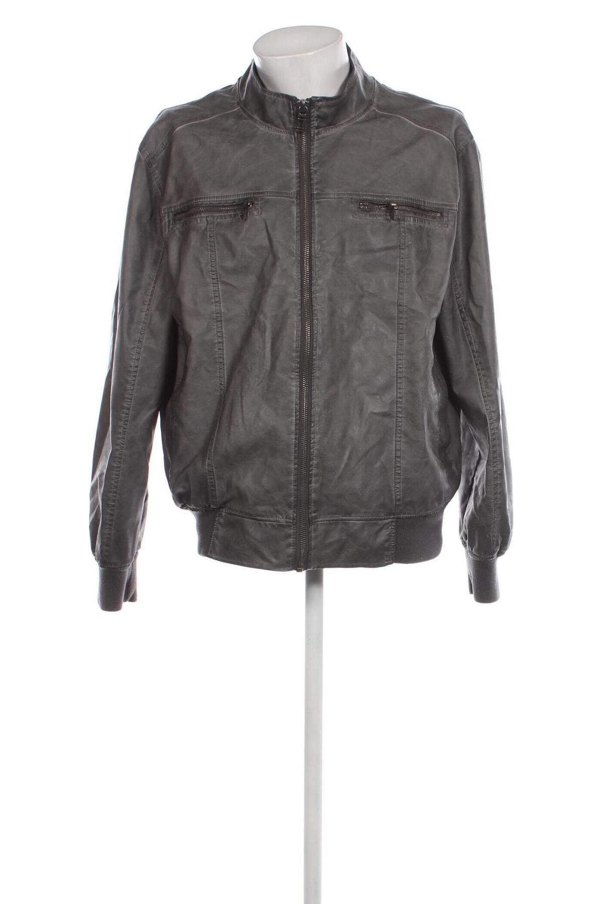 Pánska kožená bunda  Bexleys, Veľkosť XL, Farba Sivá, Cena  21,69 €