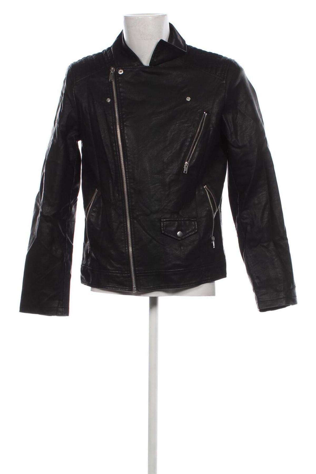 Herren Lederjacke Clockhouse, Größe L, Farbe Schwarz, Preis € 34,10