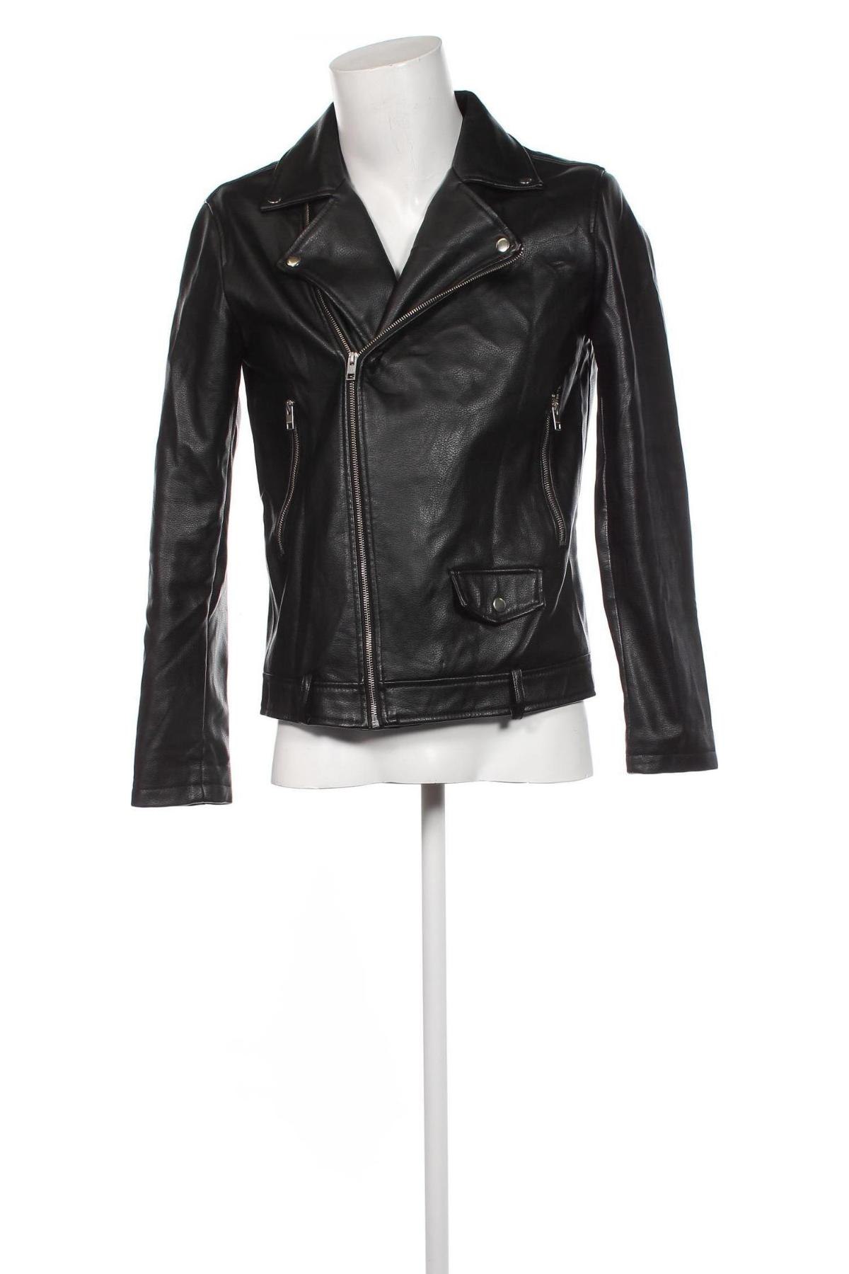 Pánska kožená bunda  Jack & Jones, Veľkosť L, Farba Čierna, Cena  35,15 €