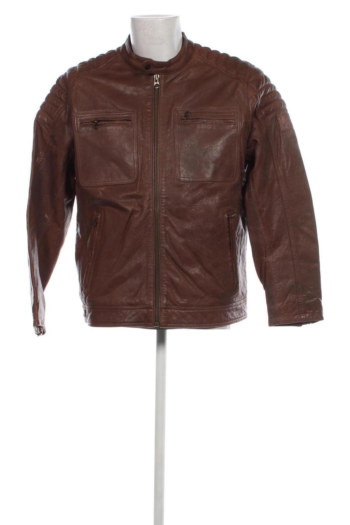 Pánska kožená bunda  Pepe Jeans, Veľkosť XL, Farba Hnedá, Cena  132,99 €
