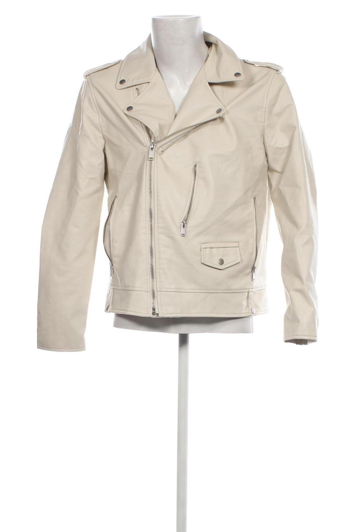 Pánská kožená bunda  Zara, Velikost XL, Barva Krémová, Cena  556,00 Kč