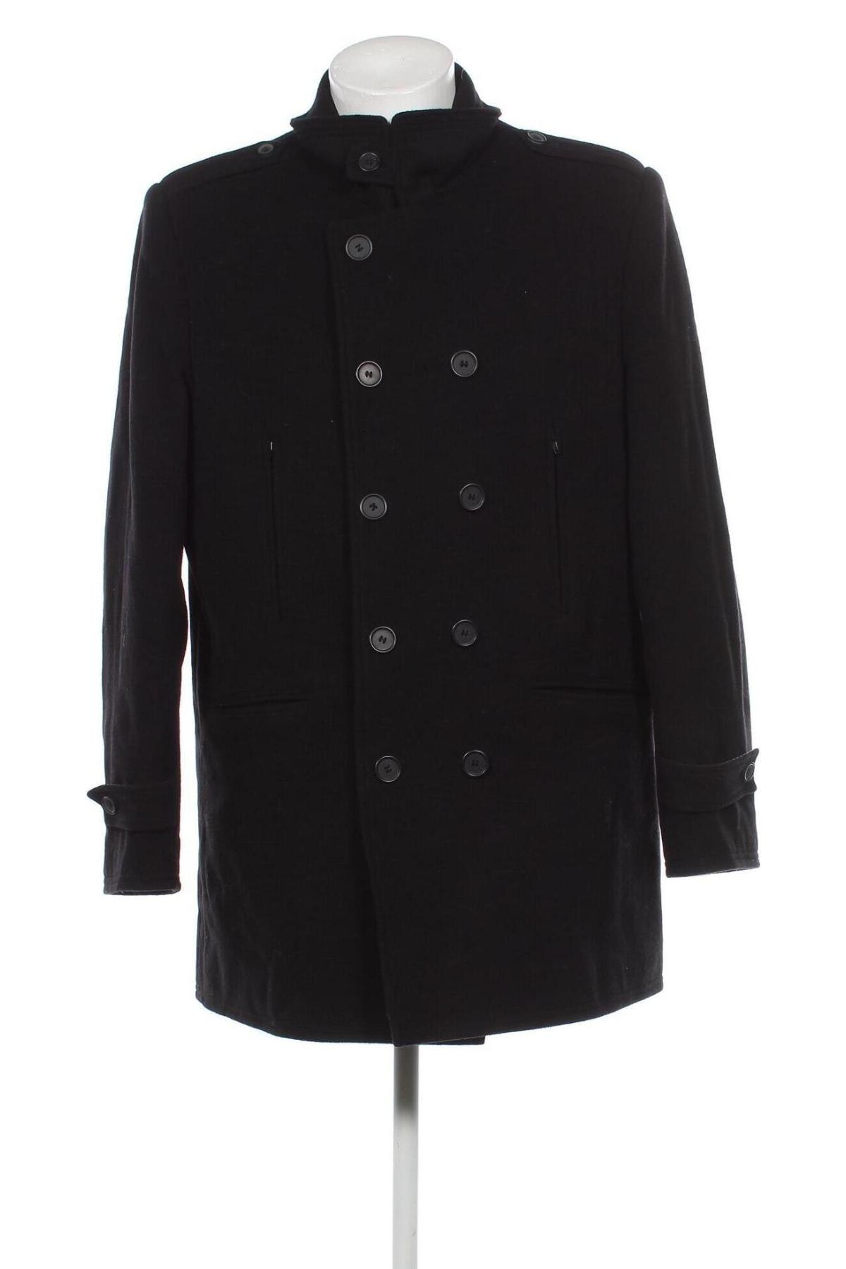 Мъжко палто, Размер XL, Цвят Черен, Цена 56,71 лв.