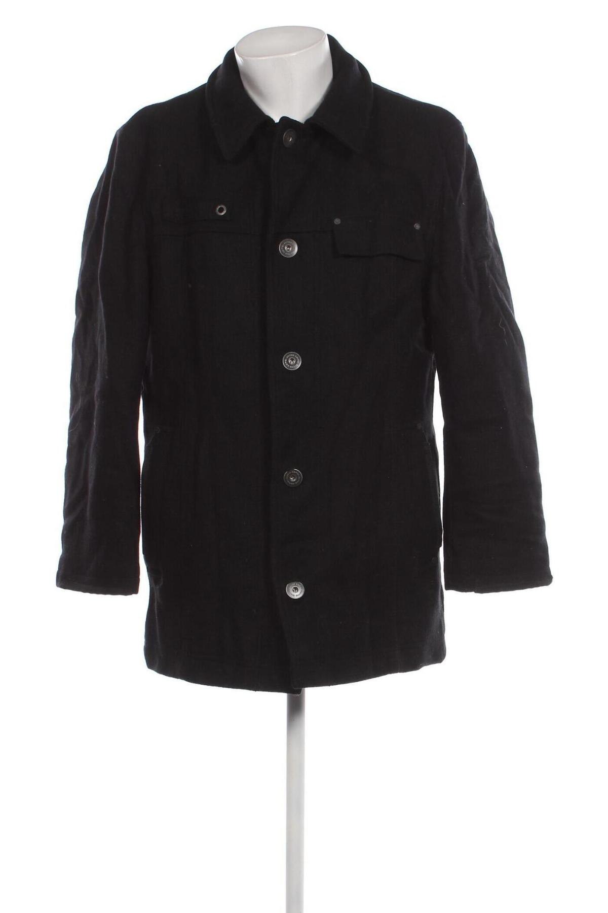 Ανδρικά παλτό Camel Active, Μέγεθος L, Χρώμα Μαύρο, Τιμή 45,93 €