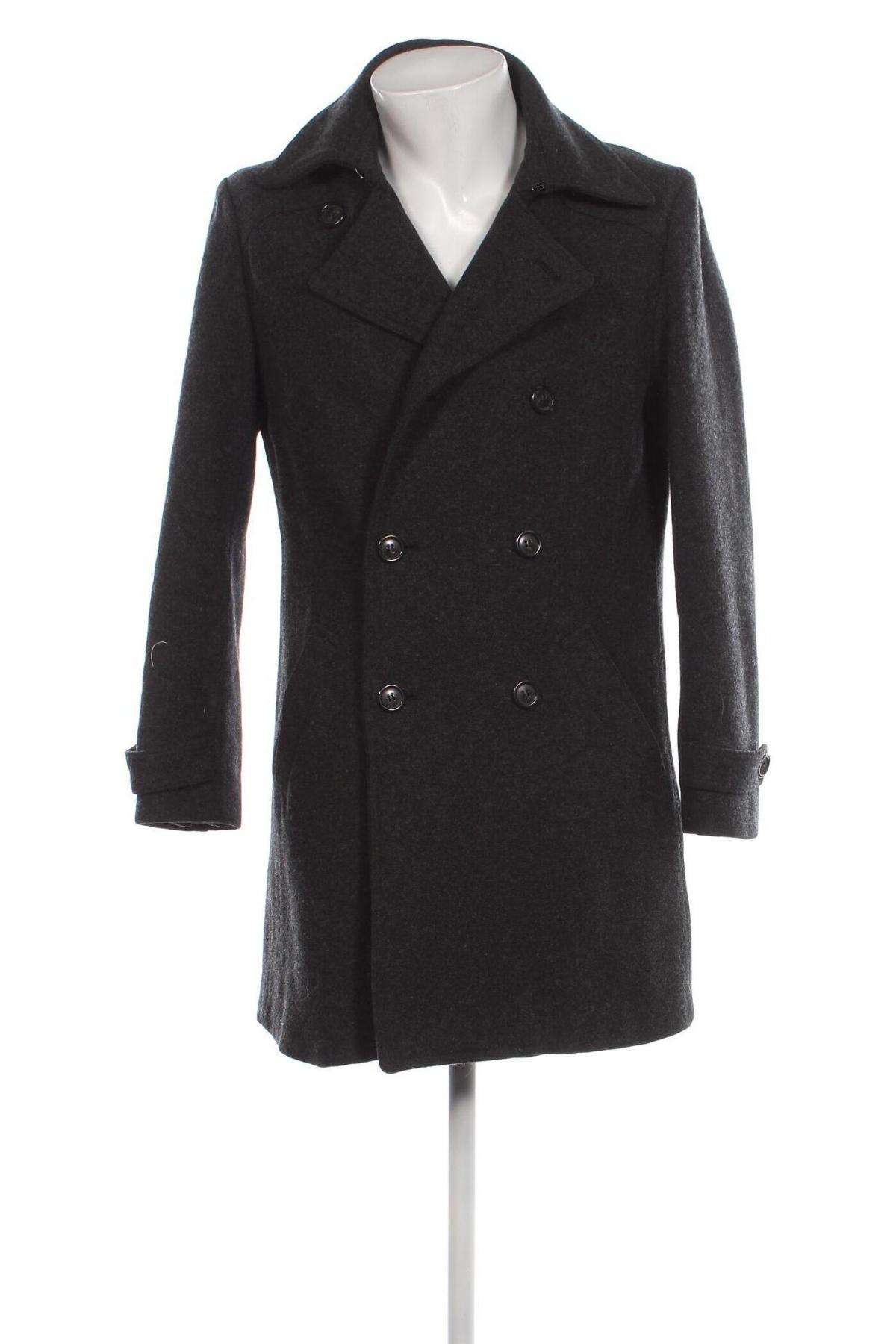 Palton de bărbați H&M, Mărime M, Culoare Negru, Preț 204,74 Lei