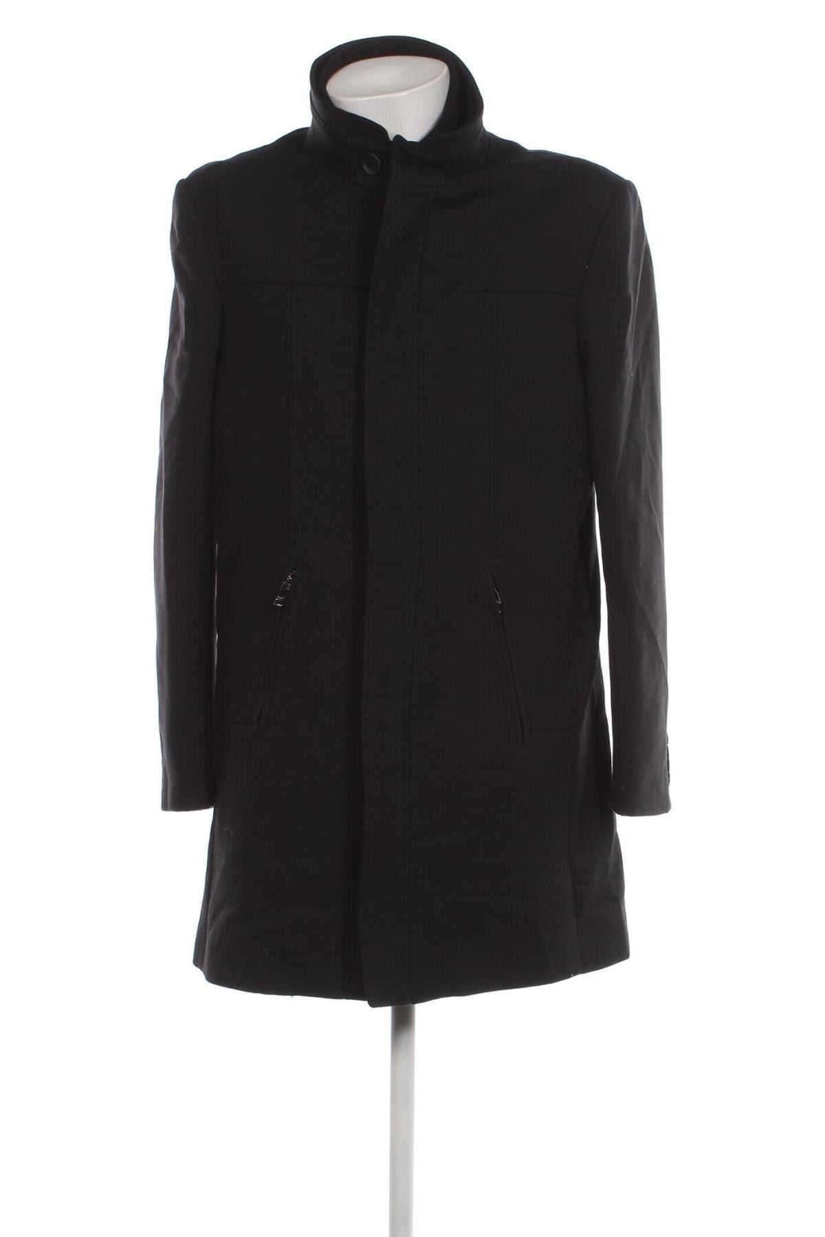Ανδρικά παλτό Izac, Μέγεθος XL, Χρώμα Μαύρο, Τιμή 101,72 €