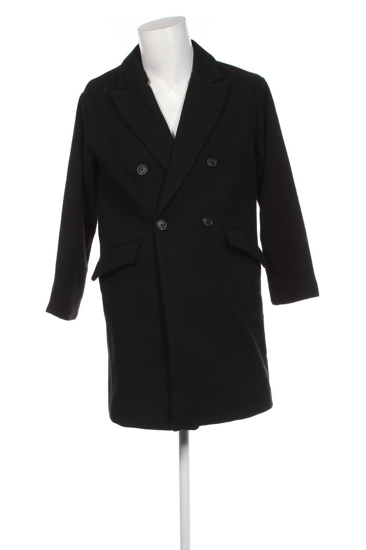 Palton de bărbați Pull&Bear, Mărime S, Culoare Negru, Preț 271,58 Lei