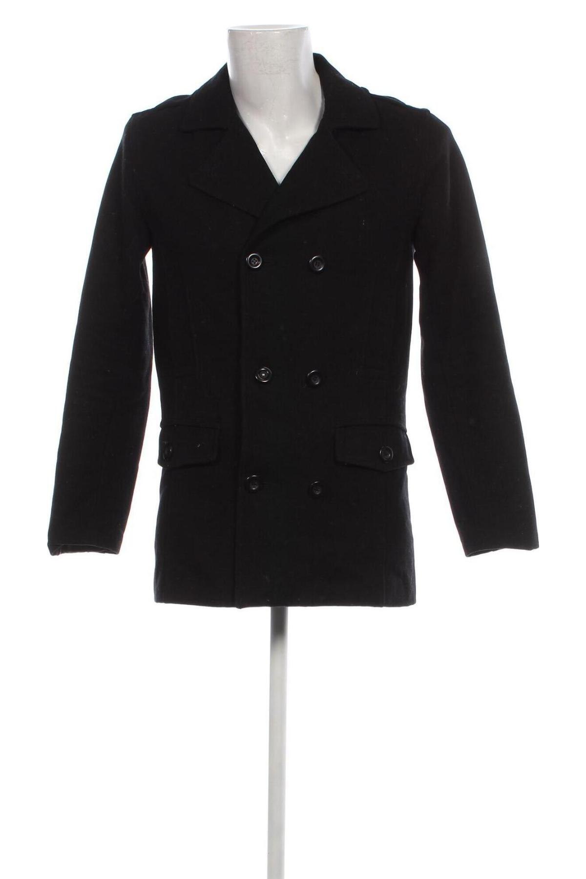 Pánský kabát  Zara Man, Velikost S, Barva Černá, Cena  575,00 Kč