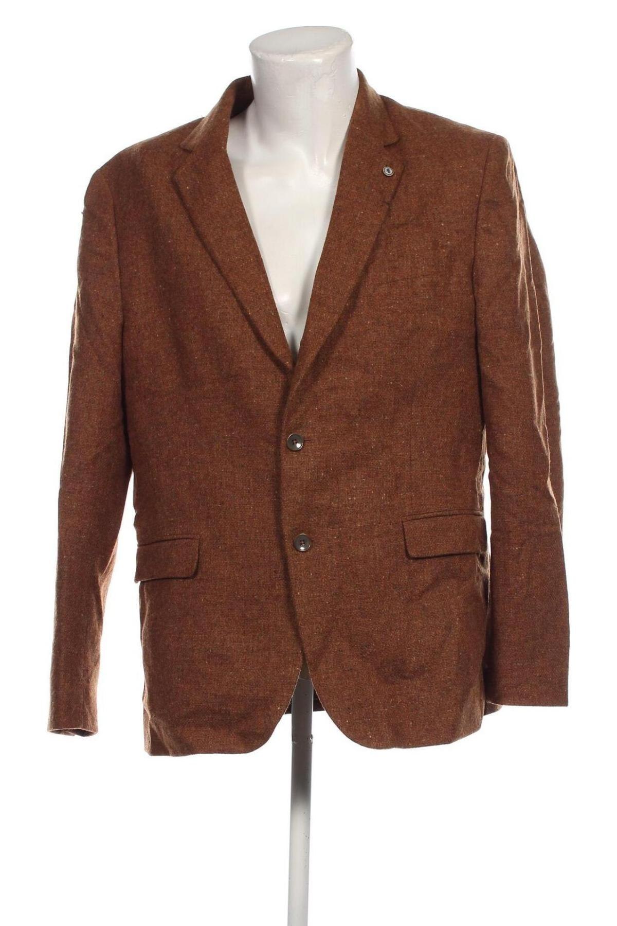 Мъжко сако Walbusch, Размер XL, Цвят Кафяв, Цена 63,28 лв.