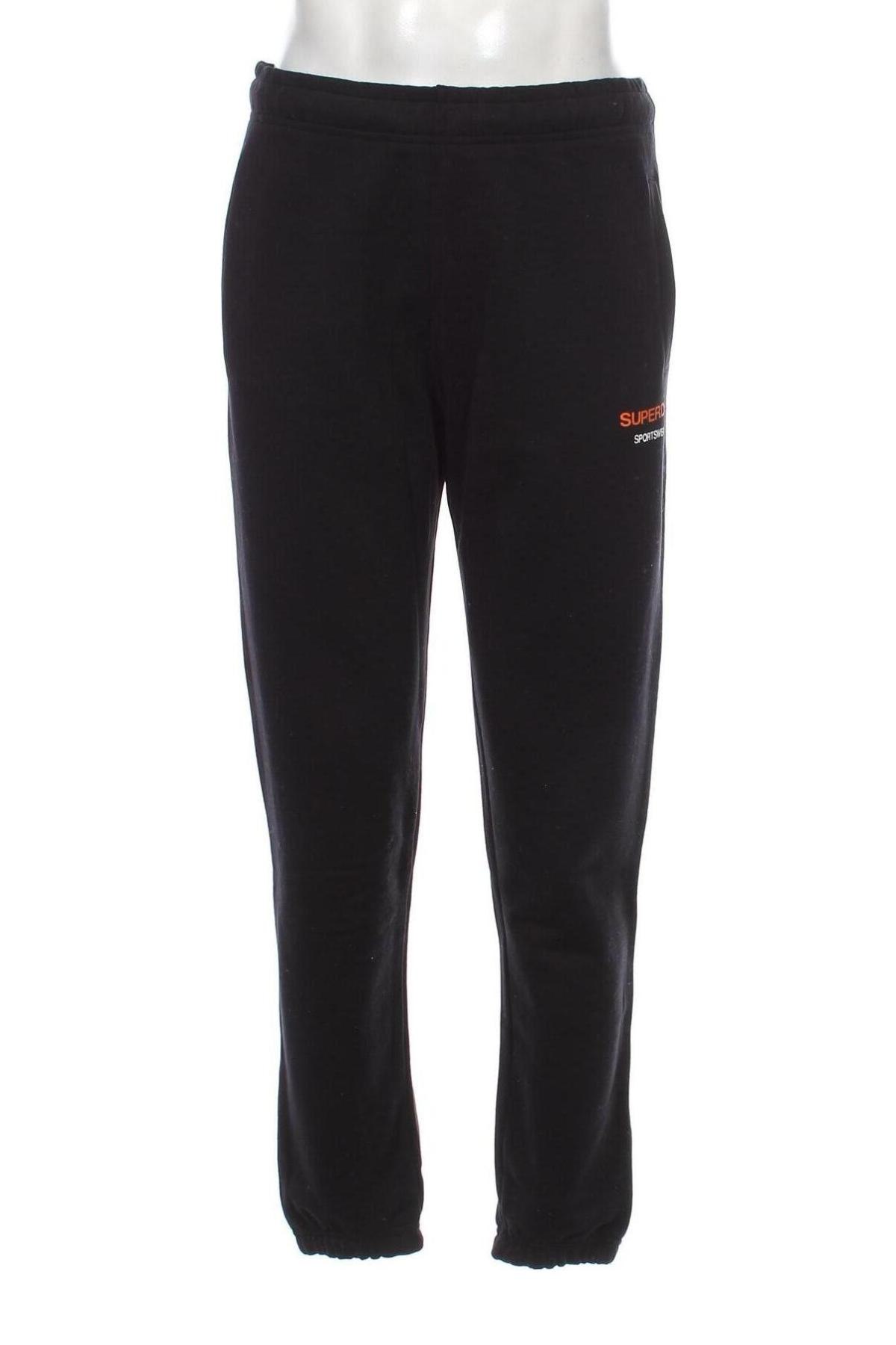 Pantaloni trening de bărbați Superdry, Mărime M, Culoare Negru, Preț 261,51 Lei