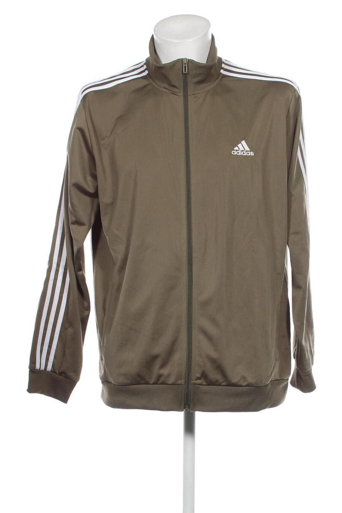 Ανδρική αθλητική ζακέτα Adidas, Μέγεθος XL, Χρώμα Πράσινο, Τιμή 47,32 €