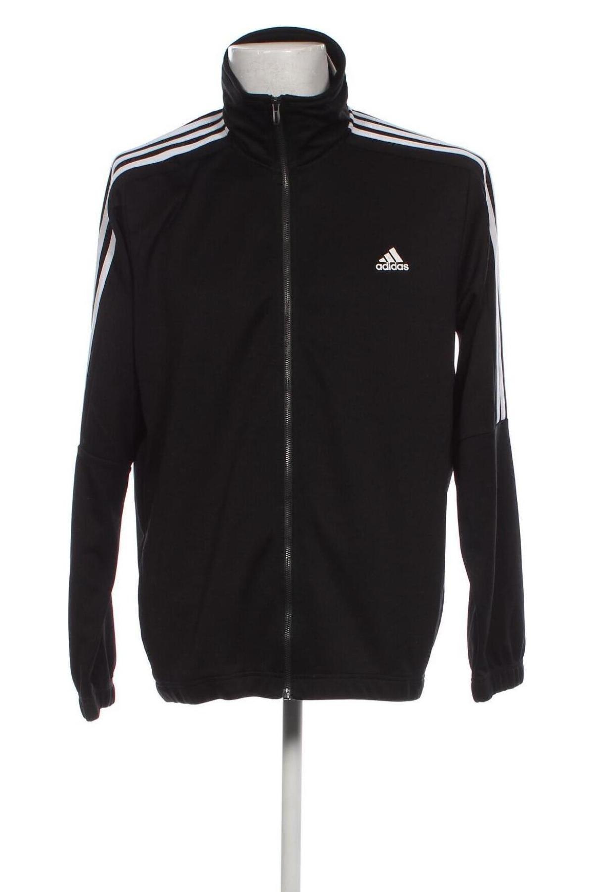 Ανδρική αθλητική ζακέτα Adidas, Μέγεθος XL, Χρώμα Μαύρο, Τιμή 29,69 €