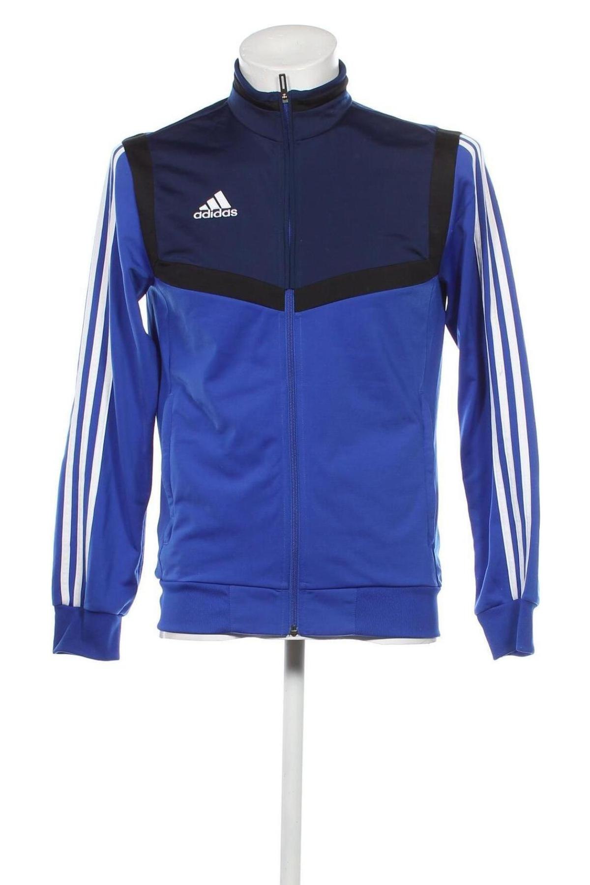 Bluză trening de bărbați Adidas, Mărime S, Culoare Albastru, Preț 118,42 Lei