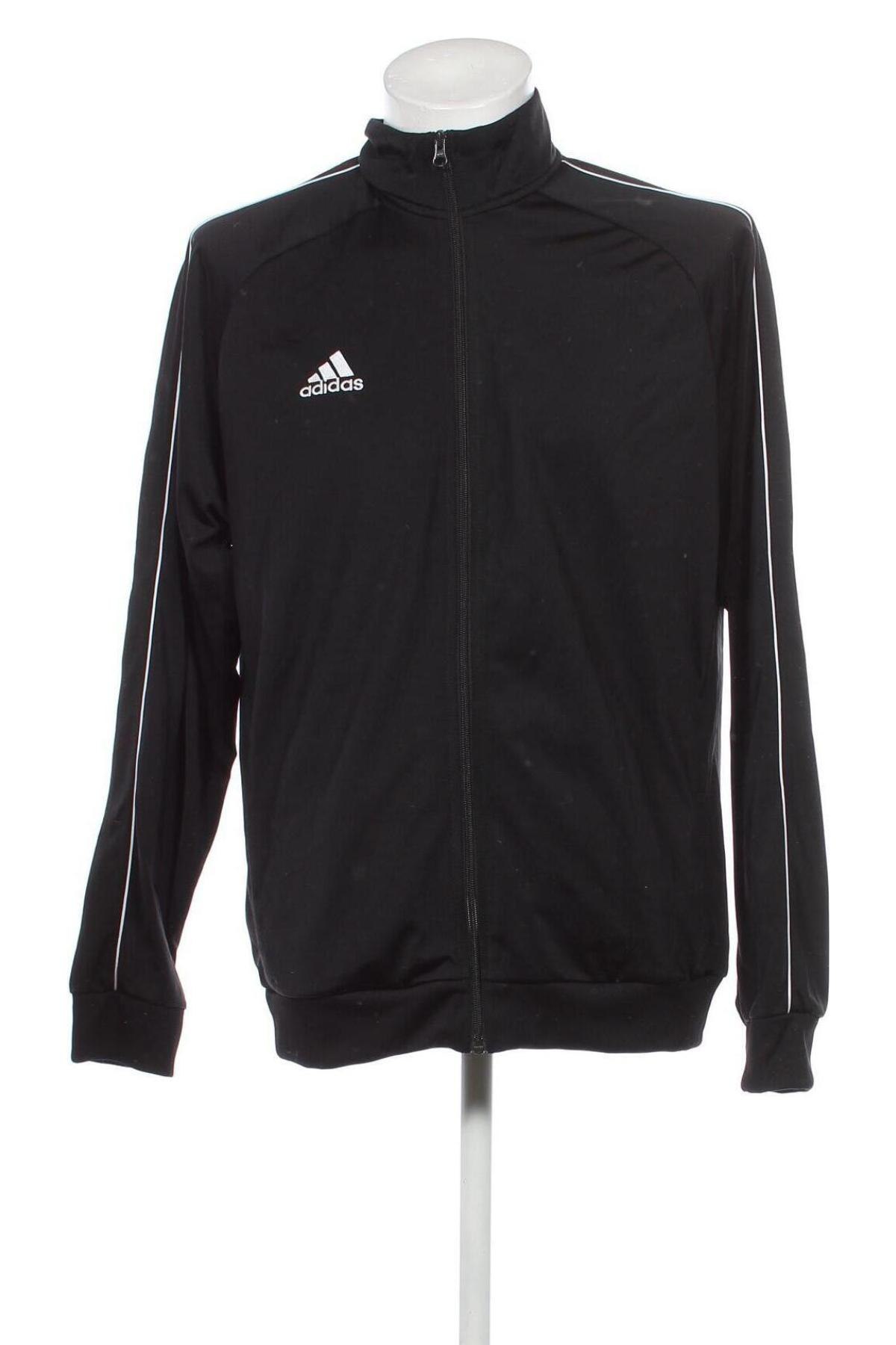 Ανδρική αθλητική ζακέτα Adidas, Μέγεθος XL, Χρώμα Μαύρο, Τιμή 23,75 €