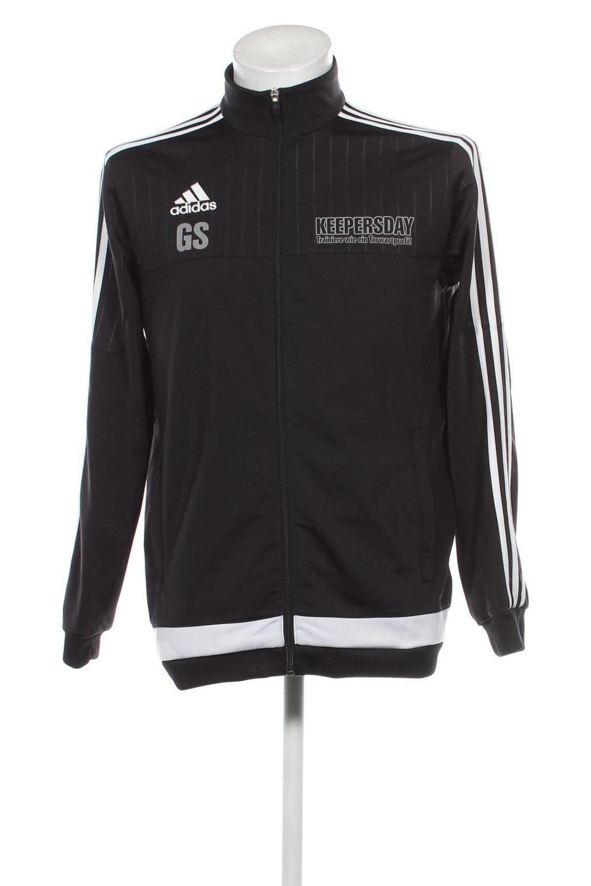 Herren Sportoberteil Adidas, Größe M, Farbe Schwarz, Preis 28,39 €