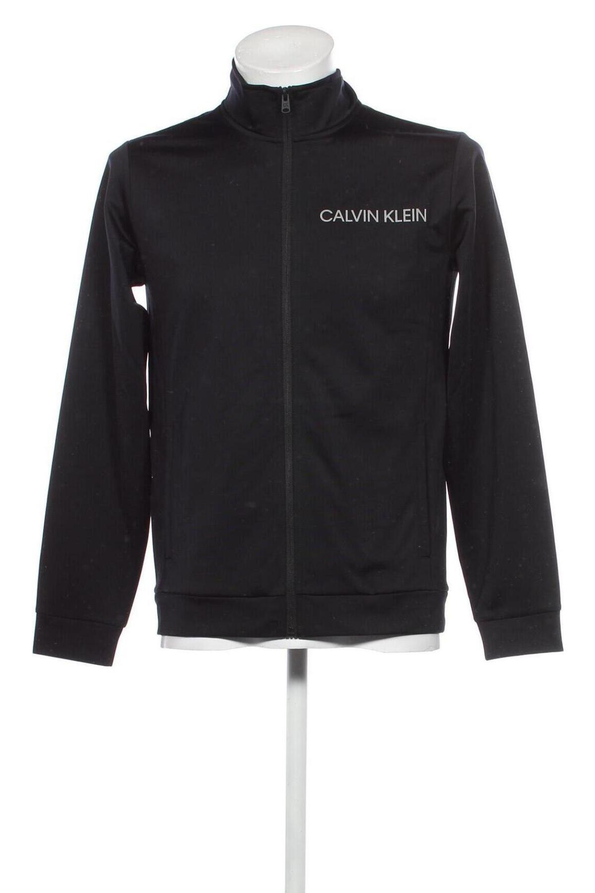 Мъжко спортно горнище Calvin Klein, Размер S, Цвят Черен, Цена 129,00 лв.