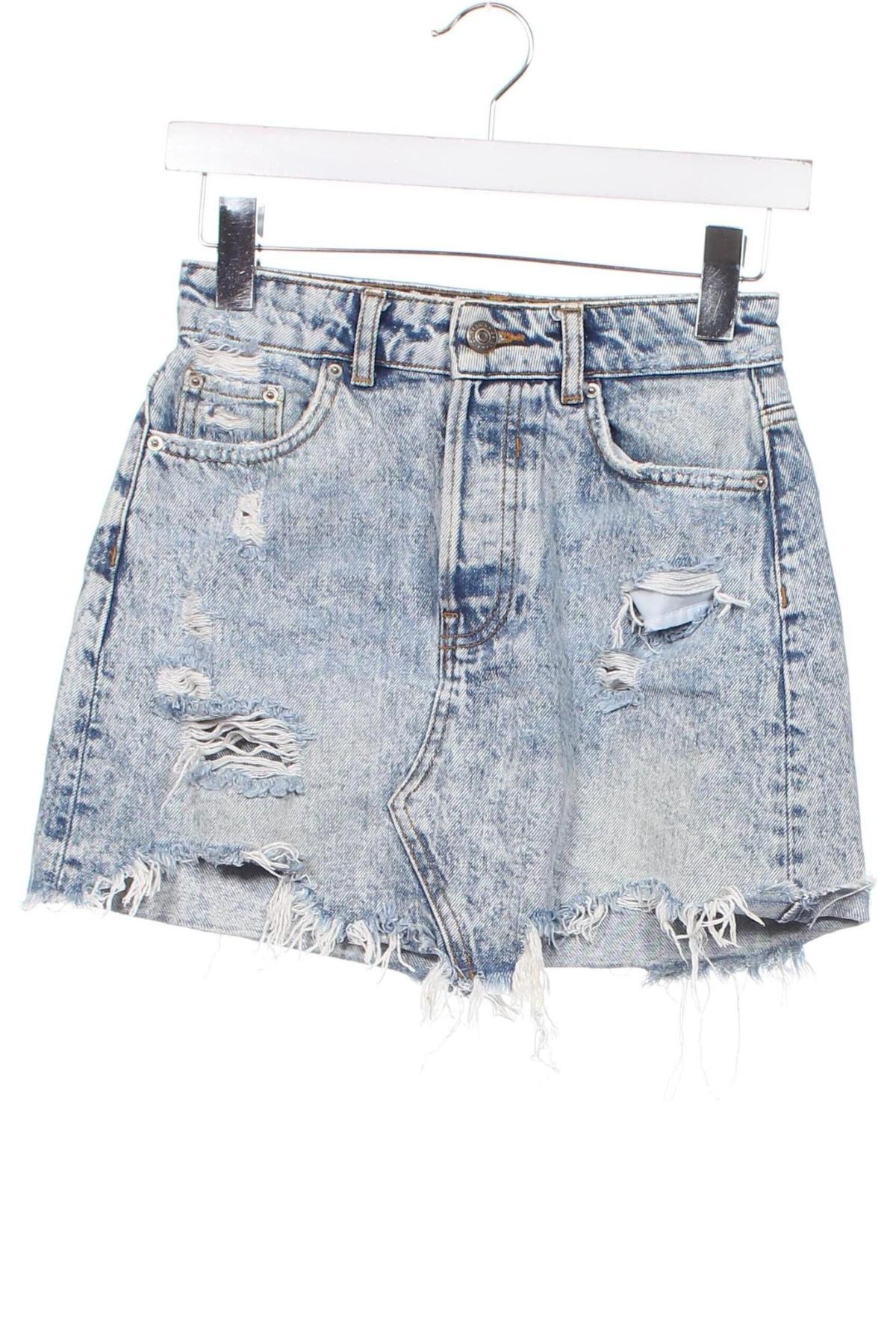 Rock Bershka, Größe XXS, Farbe Blau, Preis 4,99 €