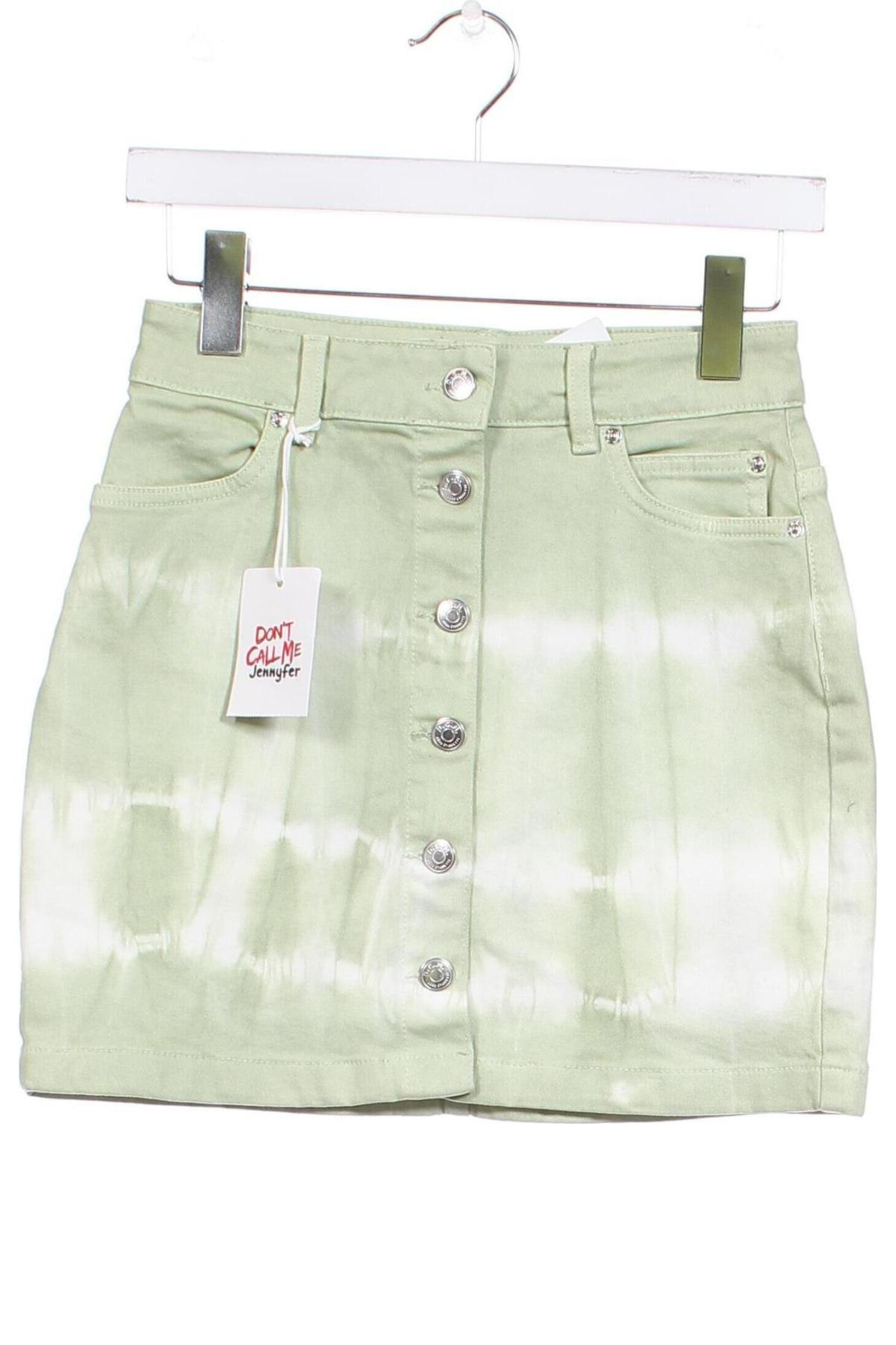 Fustă Jennyfer, Mărime XS, Culoare Verde, Preț 30,26 Lei