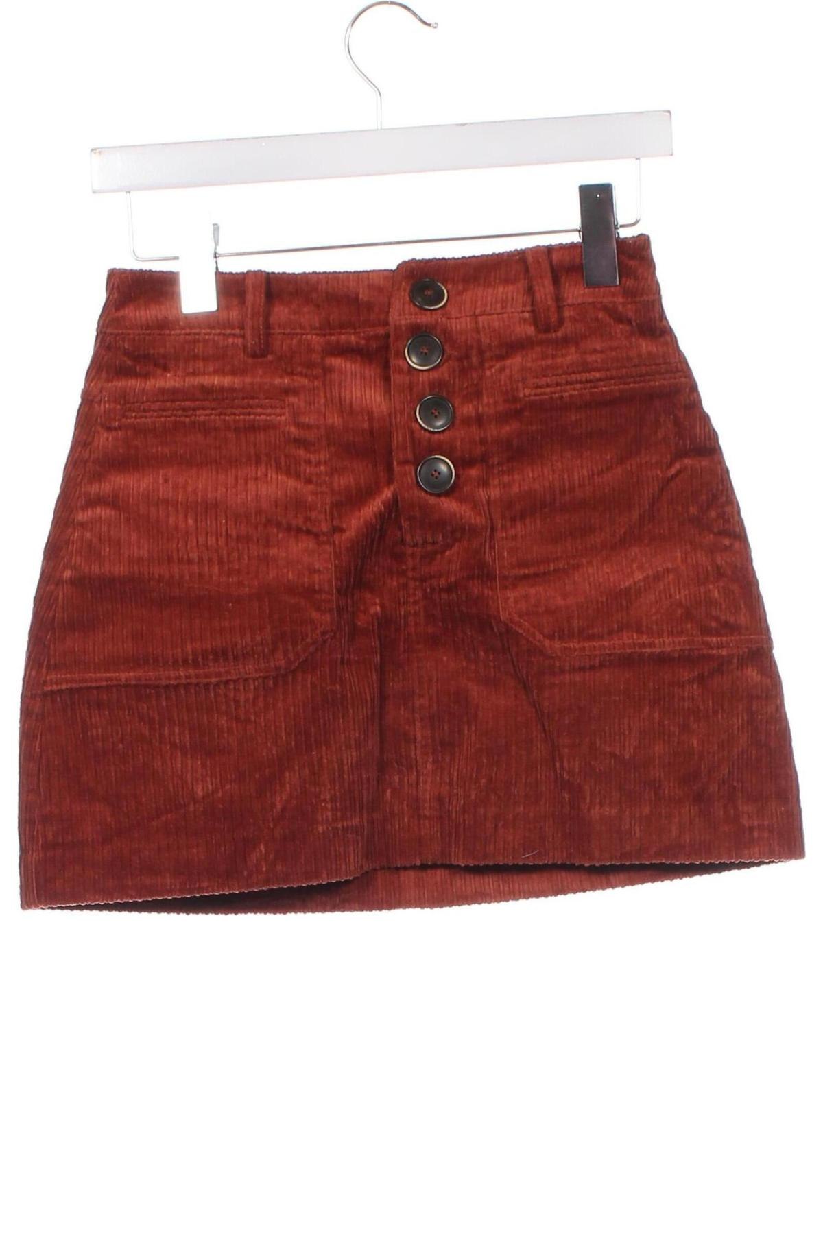 Rock Zara Trafaluc, Größe XS, Farbe Braun, Preis € 5,71