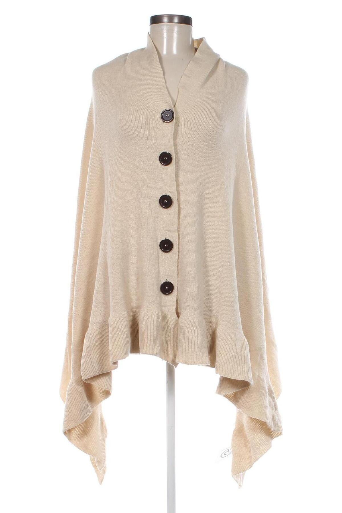 Poncho, Größe M, Farbe Beige, Preis € 10,91