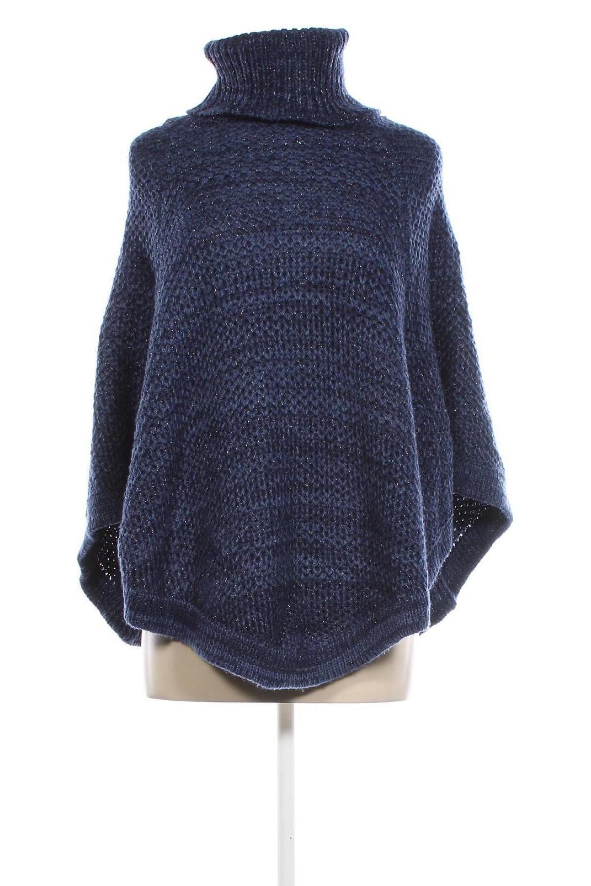 Poncho, Größe M, Farbe Blau, Preis € 10,91